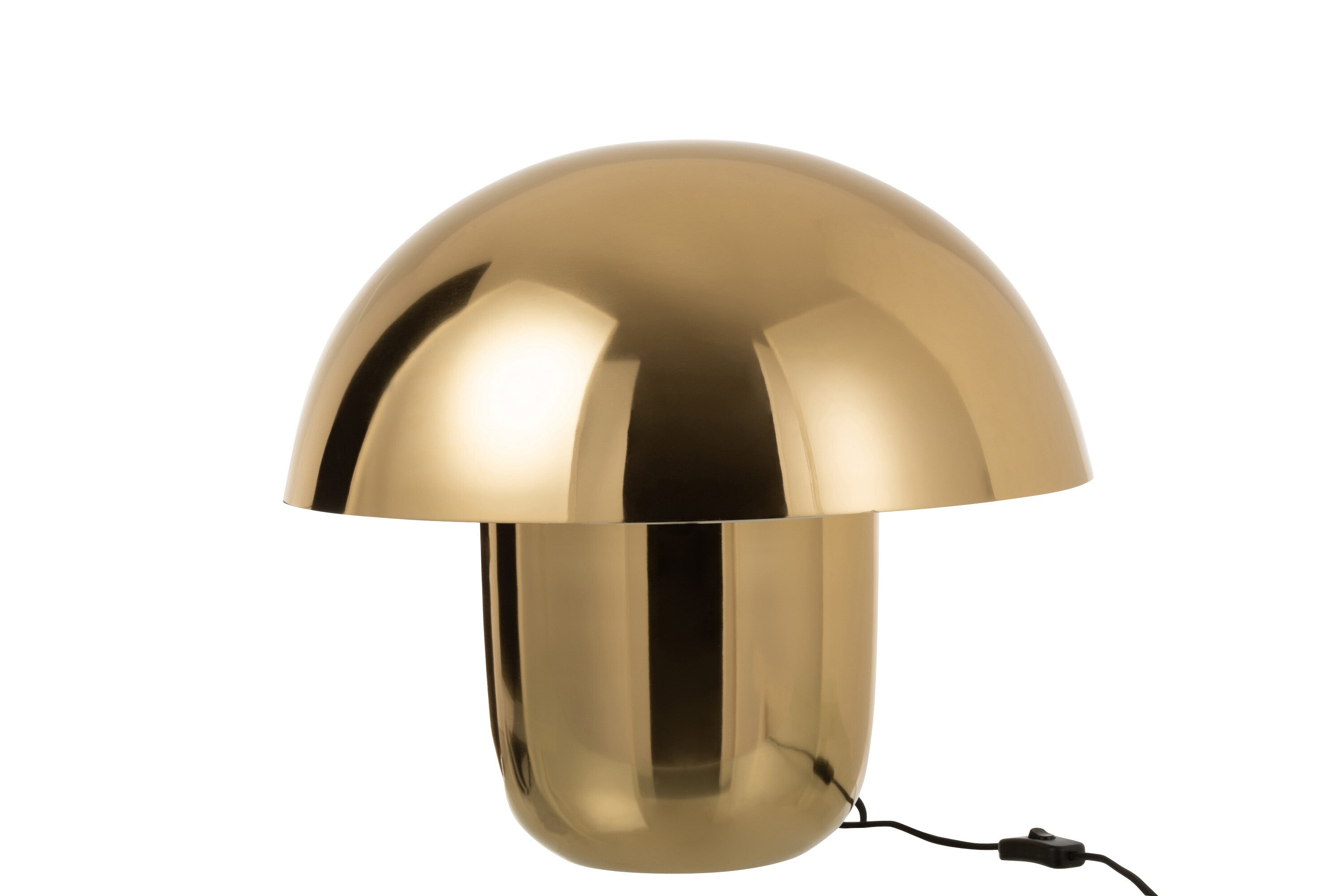 Zweifache Eleganz Pilz-Lampe in Glänzendem Gold - In Zwei Größen Erhältlich