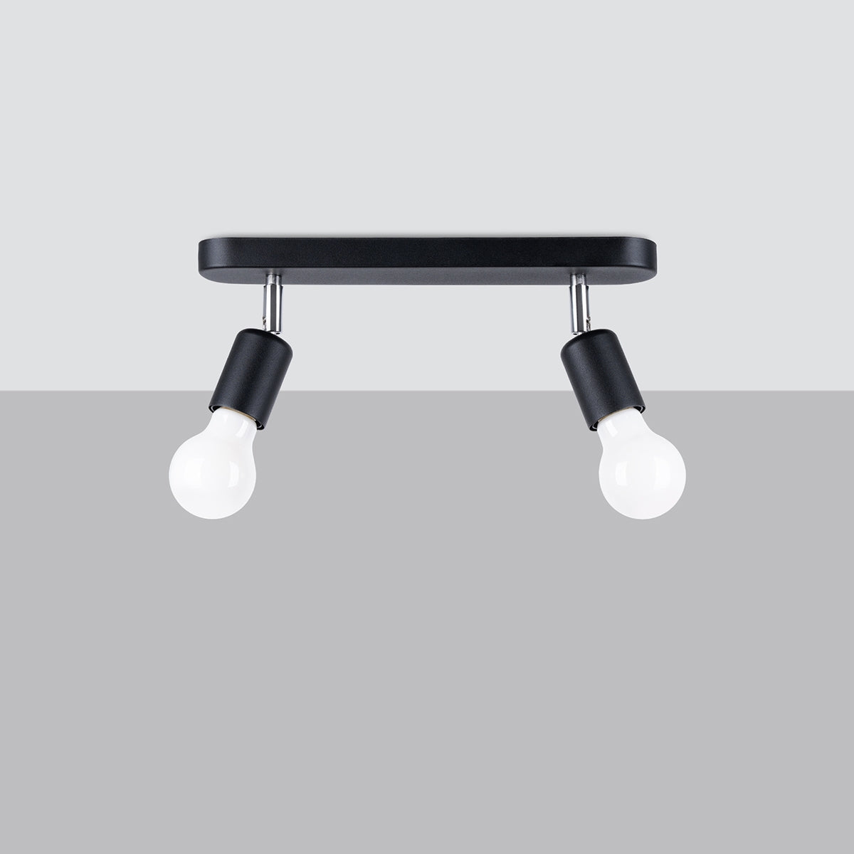 FORNES 2 plafondlamp zwart