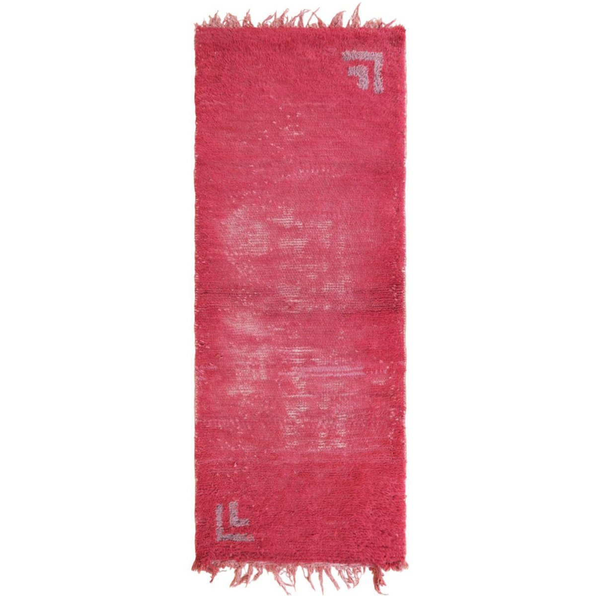 Berber Wolle Teppich in Vintage Boujaad Wolle 75 x 191 cm