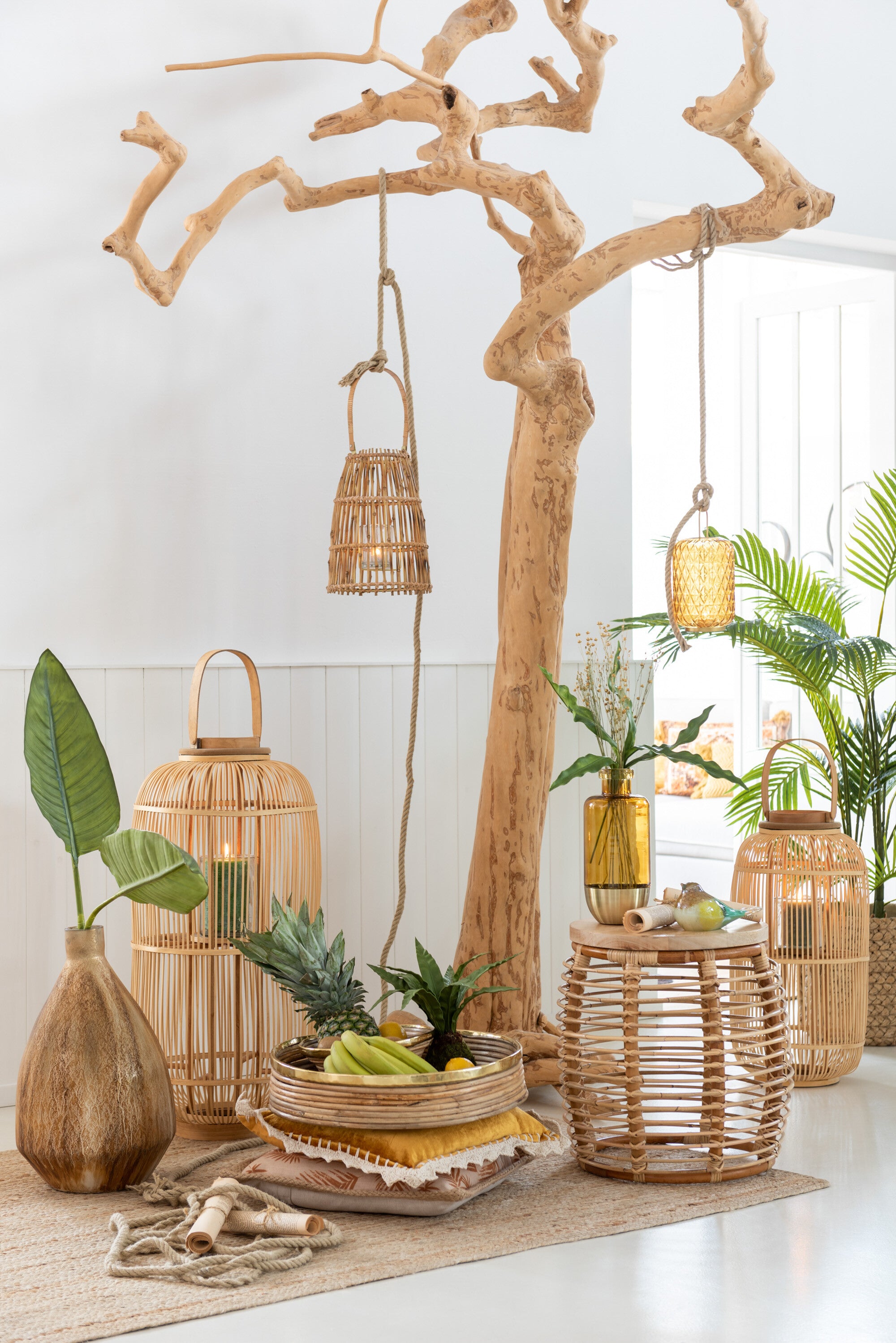 Charmanter Beistelltisch Ana aus Rattan in Naturell - Vielseitig & Stilvoll für Ihr Zuhause