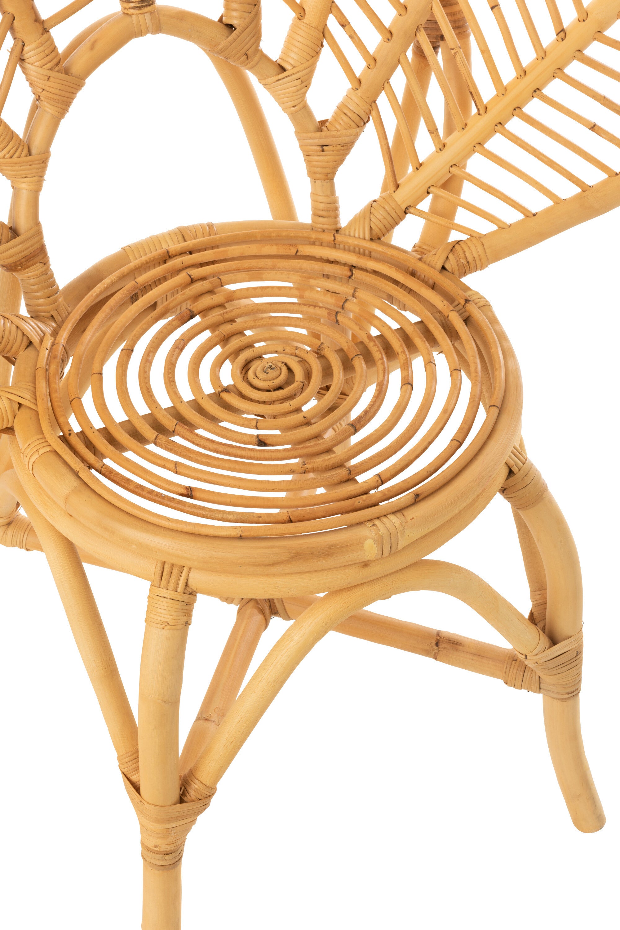 Flower Rattan Naturel Stoel - Natuurlijke elegantie en comfort voor thuis