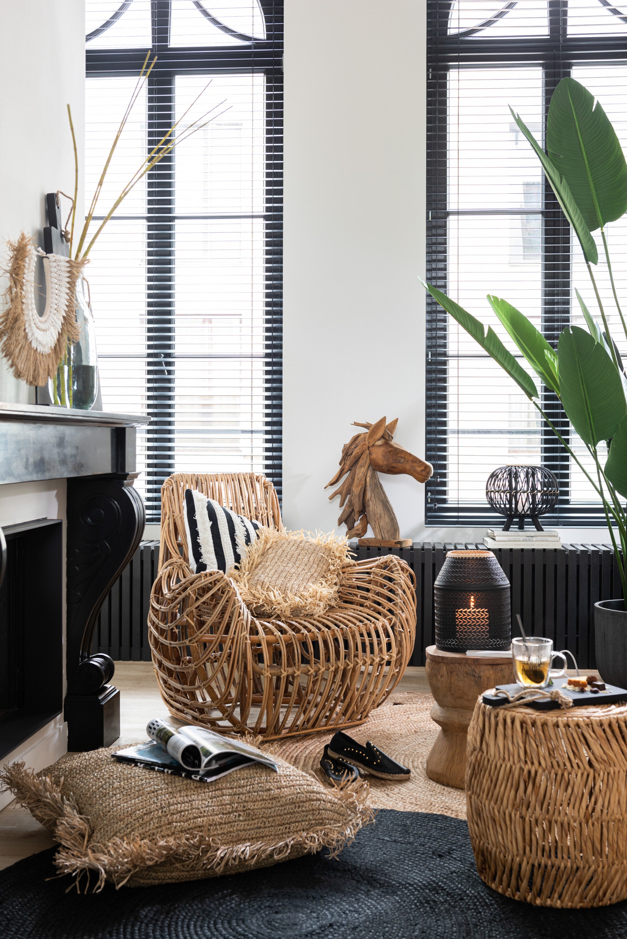 Handgefertigter Rattan Sessel 'Ana' - Naturbelassener Luxus für stilvolles Wohnen