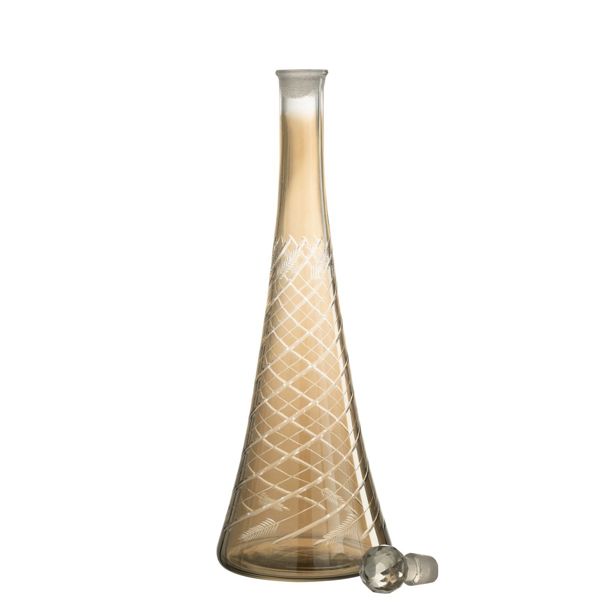 J-Line Carafe Steel – Glass – Grey