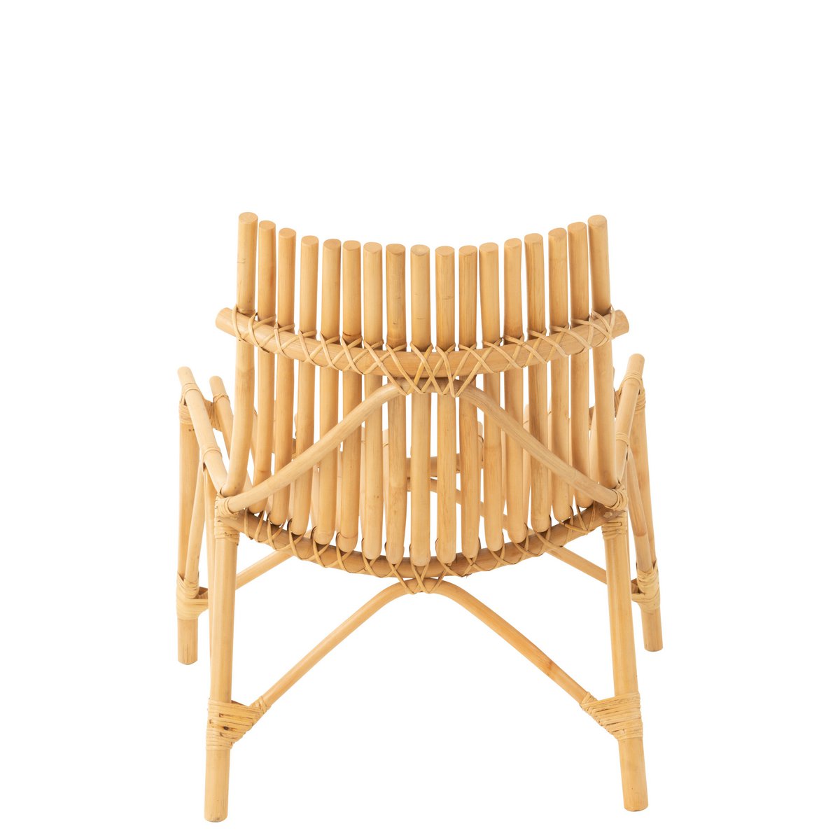 Lounge Sessel Bali aus Rattan Braun Jline Stuhl Design