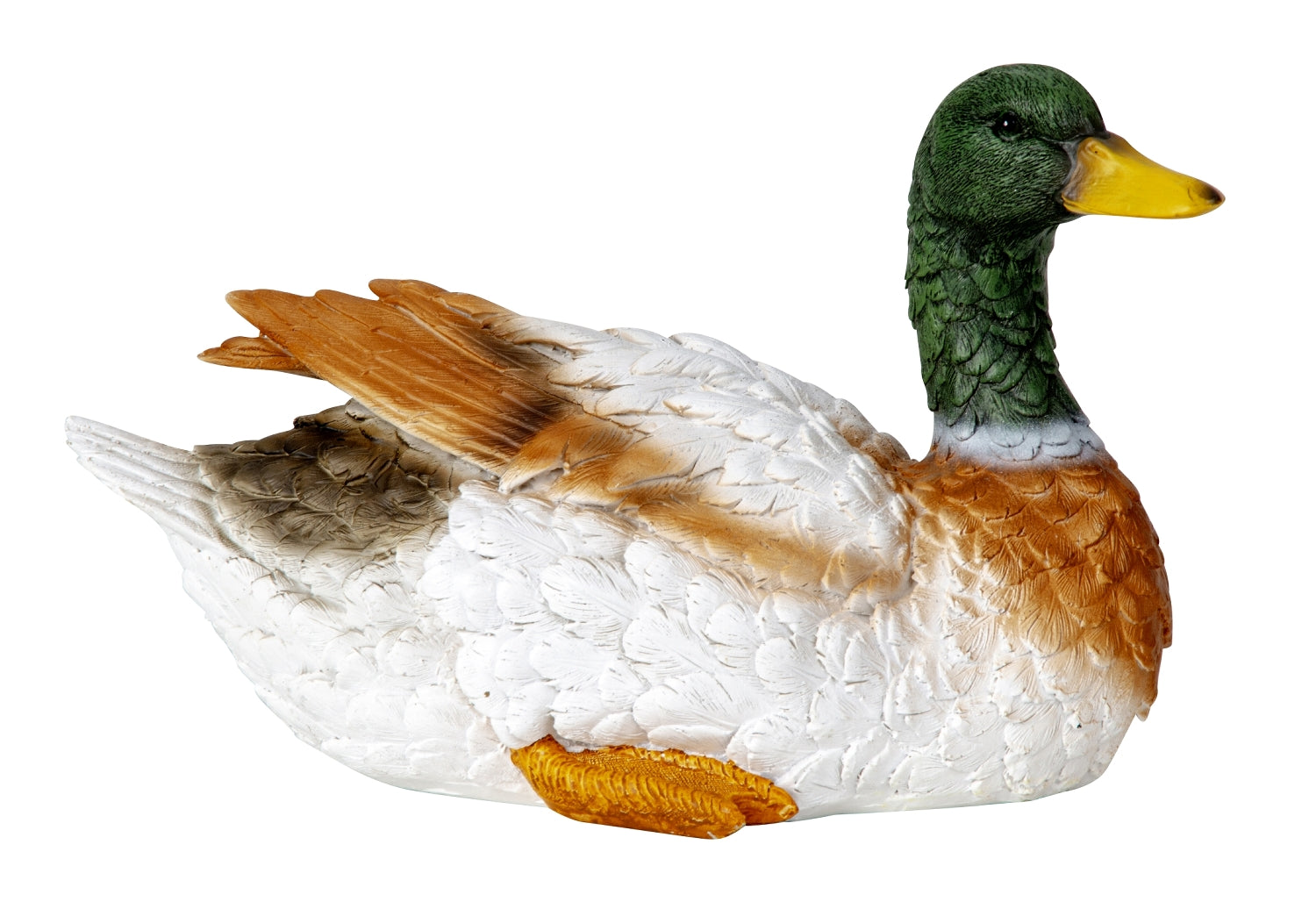 Entenfigur Landoro Deko sitzend bunt 31 cm