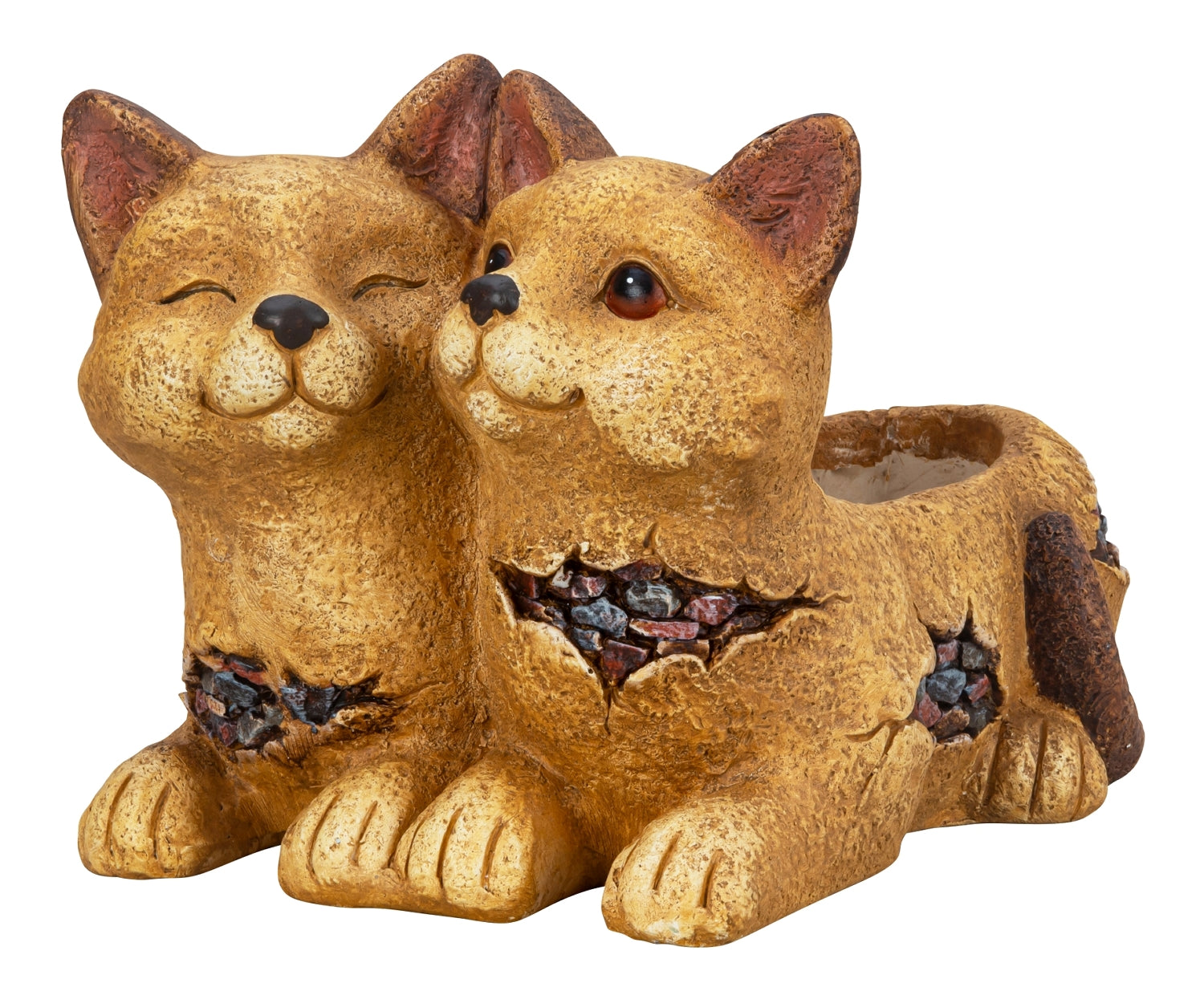 Katzenliebe Pflanzgefäß Braun 24cm Magnesia