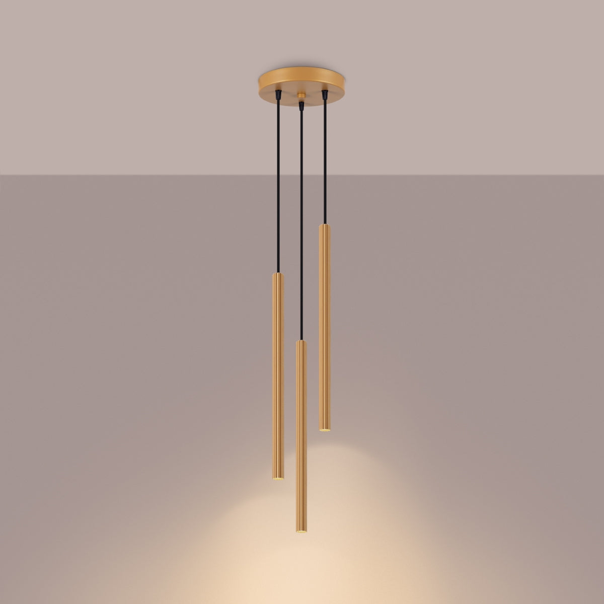Pendelleuchte ARCHE 3P Gold