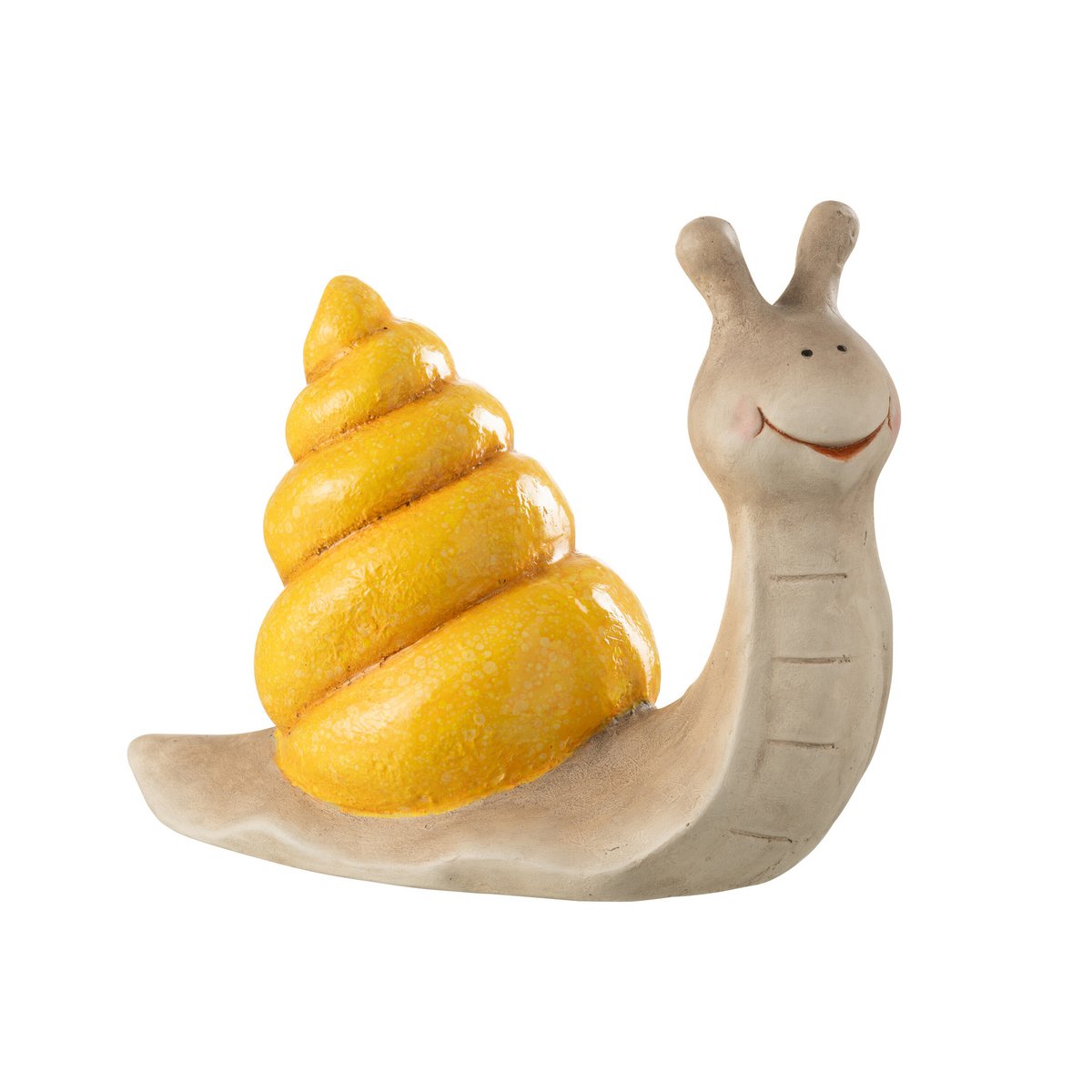 Dekoration Schnecke Outside – Kunststoff – Gelb