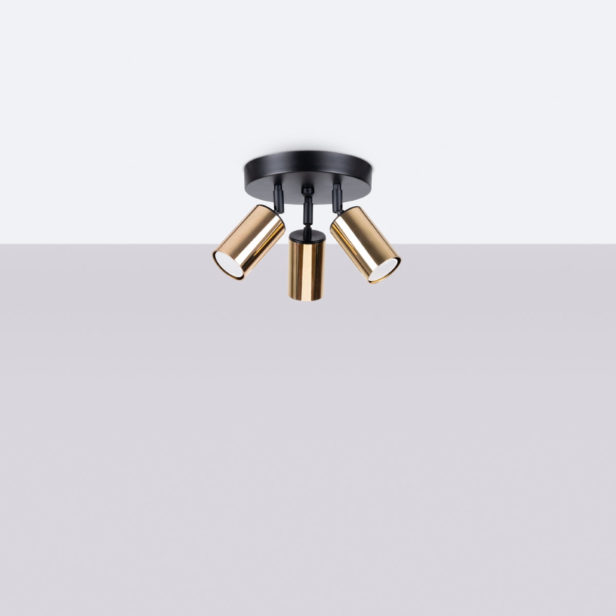 Plafond WINX 3P schwarz/gold