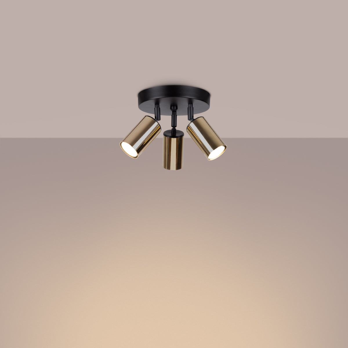 Plafond WINX 3P schwarz/gold