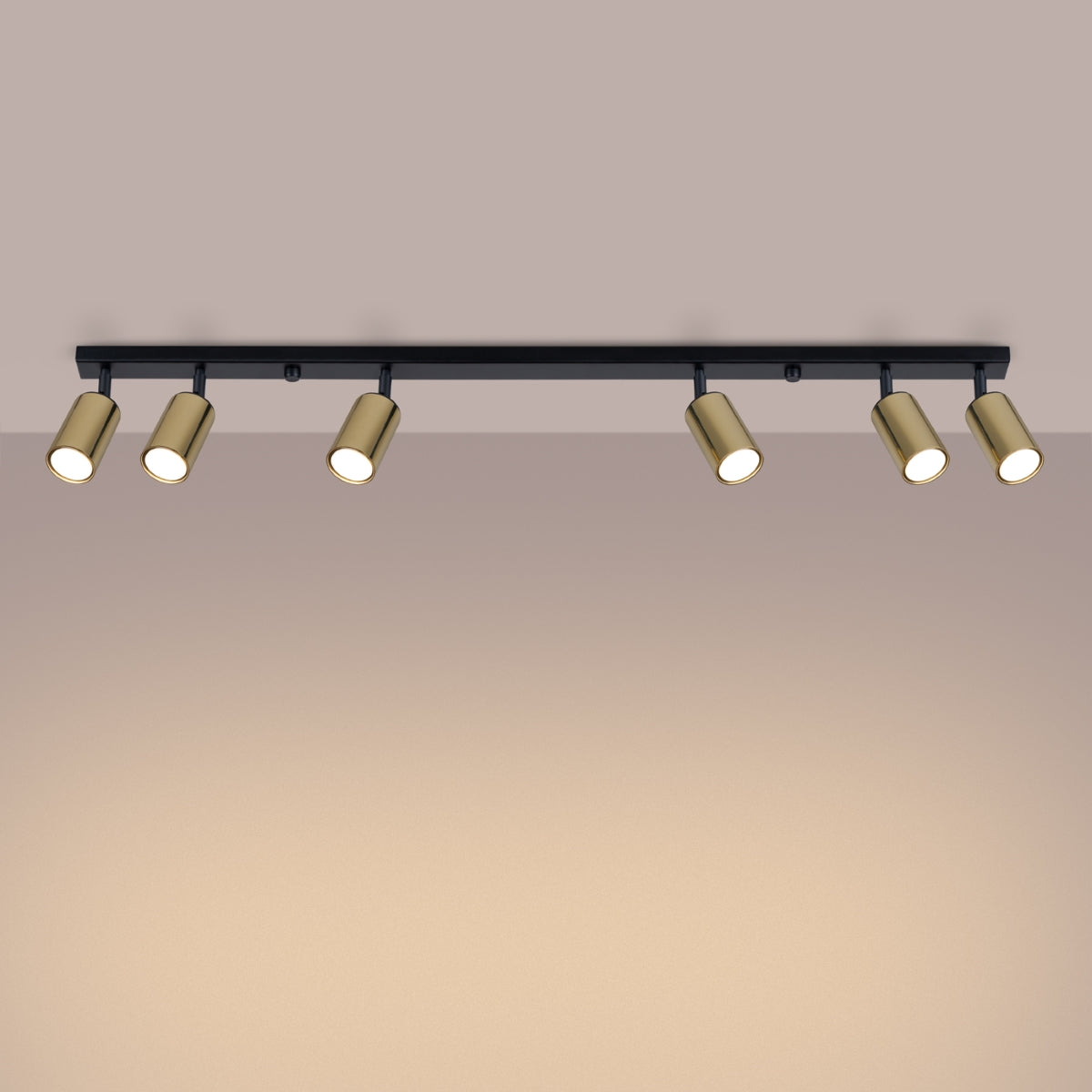 Plafond WINX 6L schwarz/gold