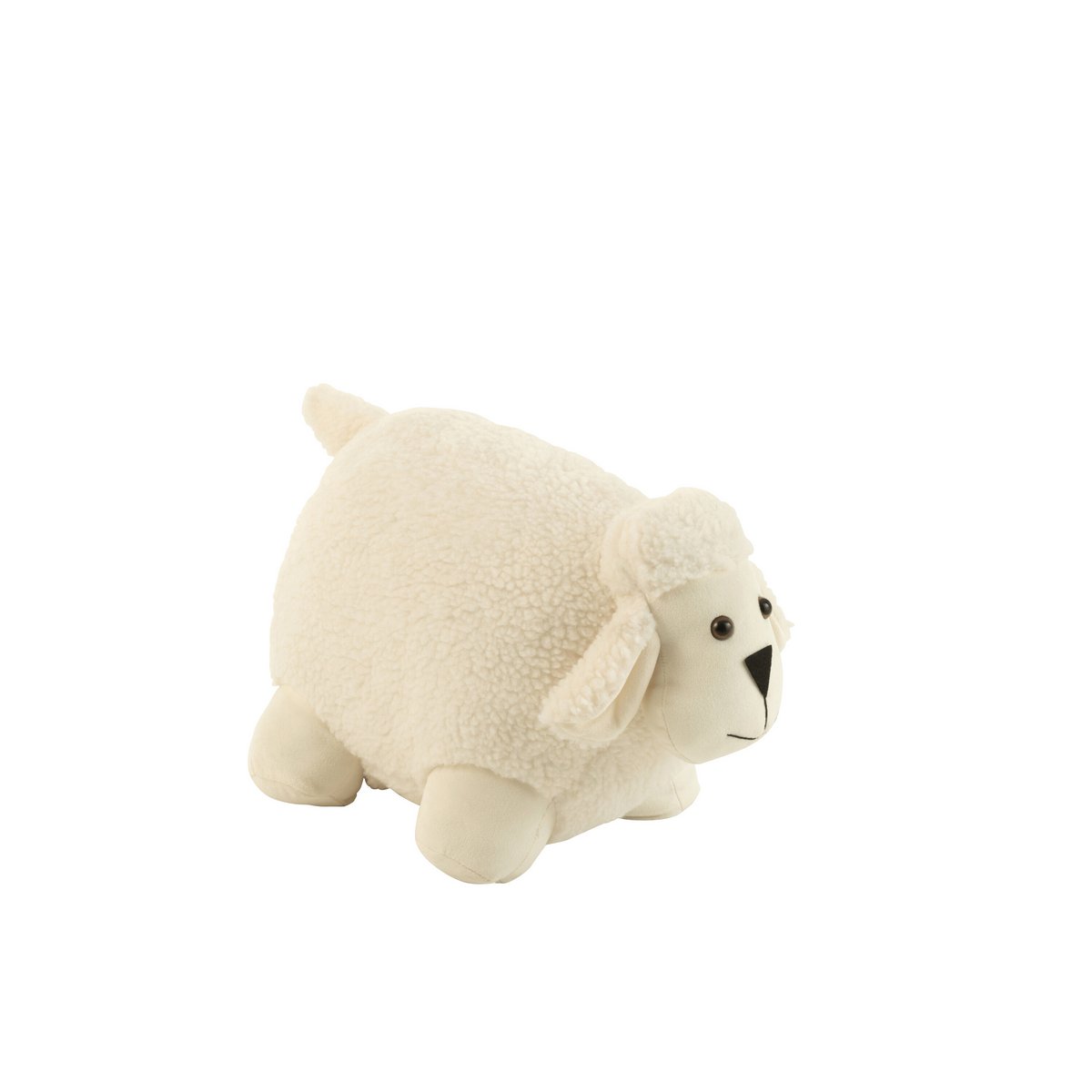 J-Line Deurstopper Schaap Polyester Wit Large