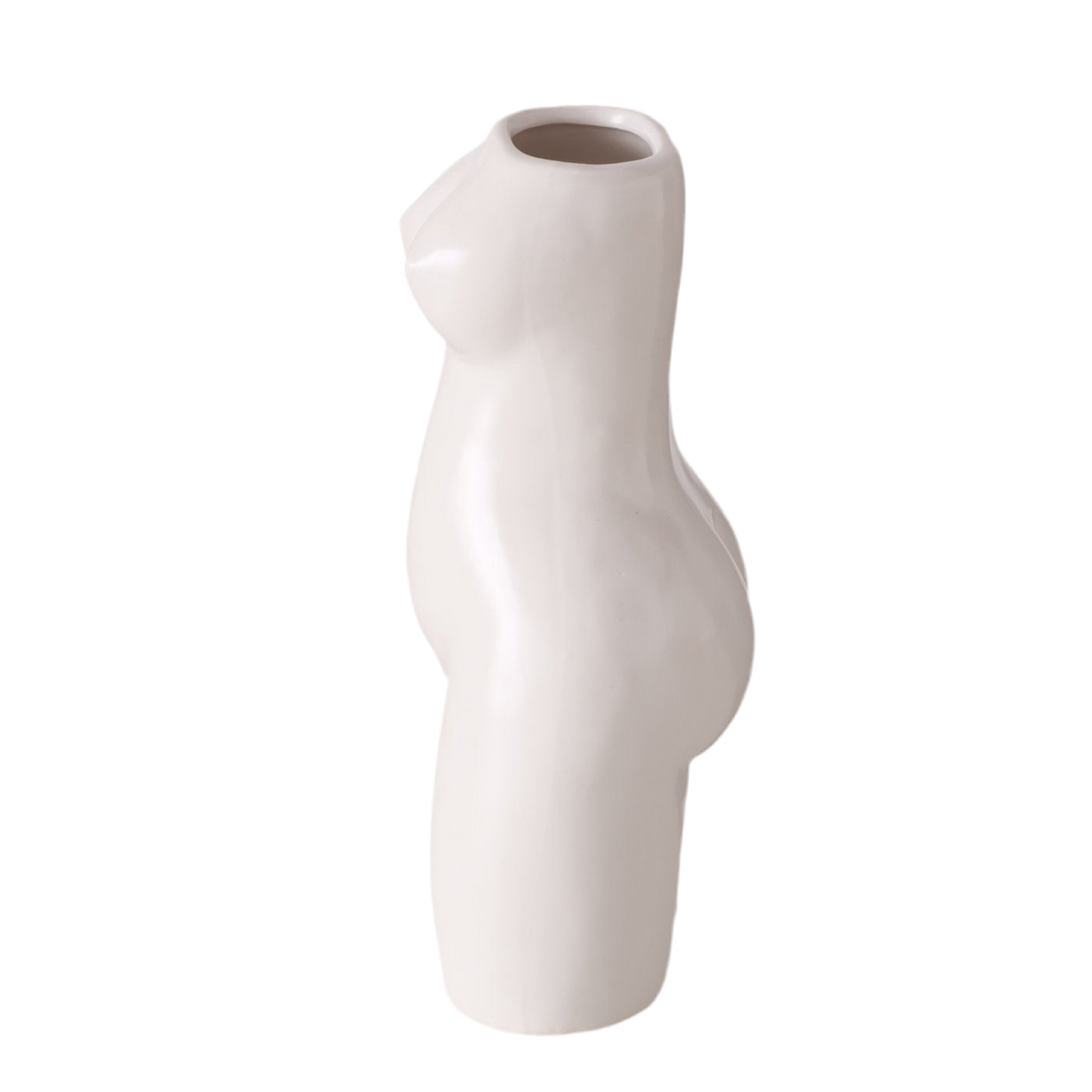 Vase Aurice Frauenkörper Weiß Porzellan Modern Matt