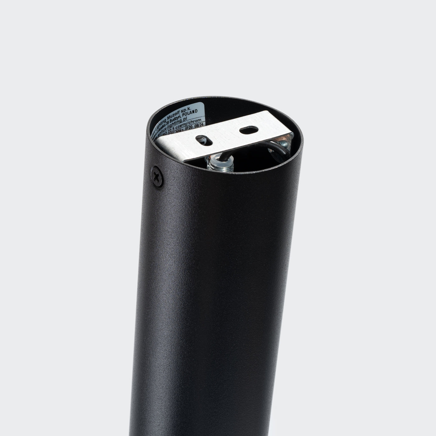 Plafond NERO 22,5 Schwarz Chrom – Stylische Zylinder-Deckenlampe für moderne Räume