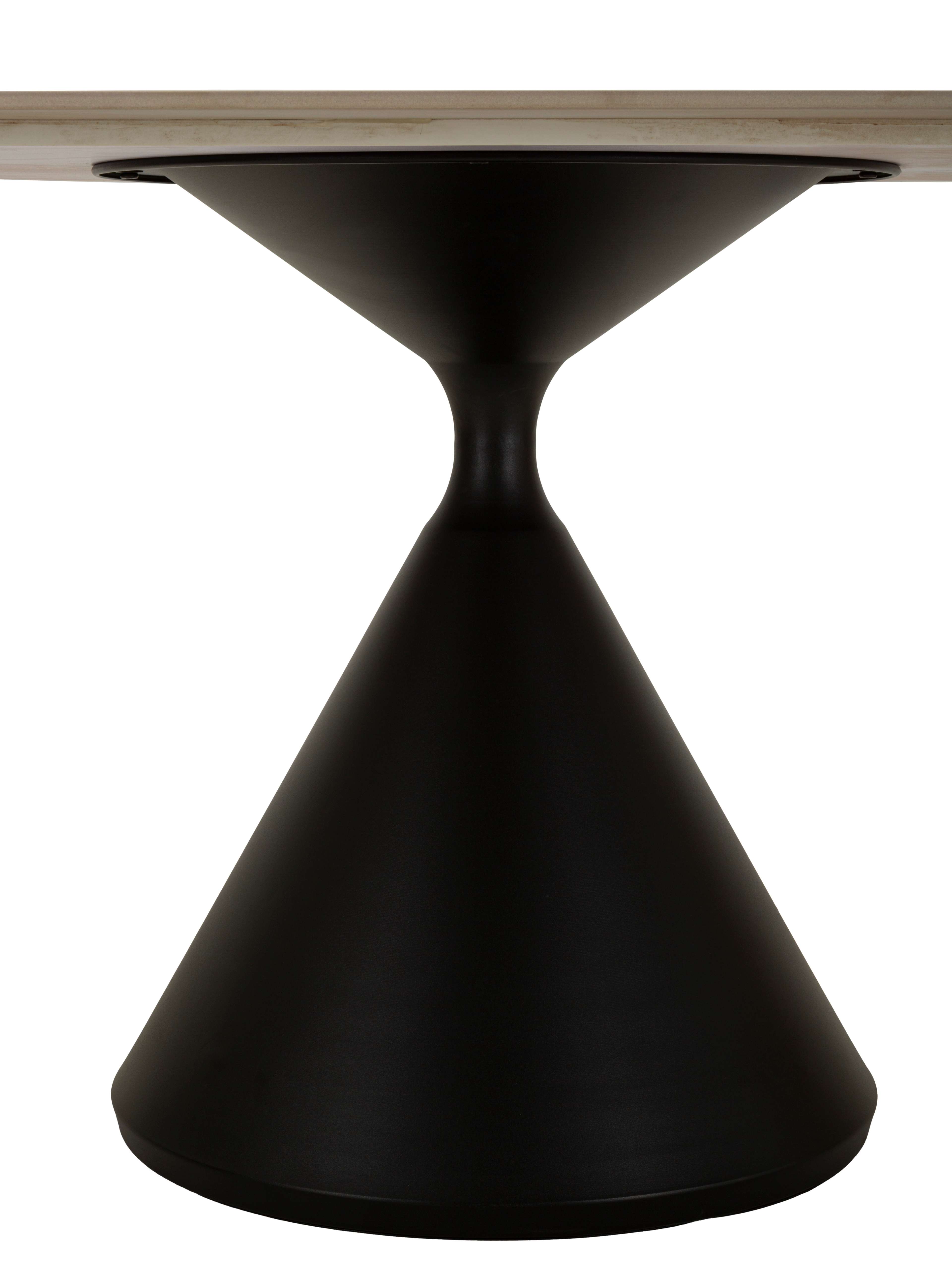 Esstisch Orion Modern 180x90 cm Oval Holzoptik und Metall