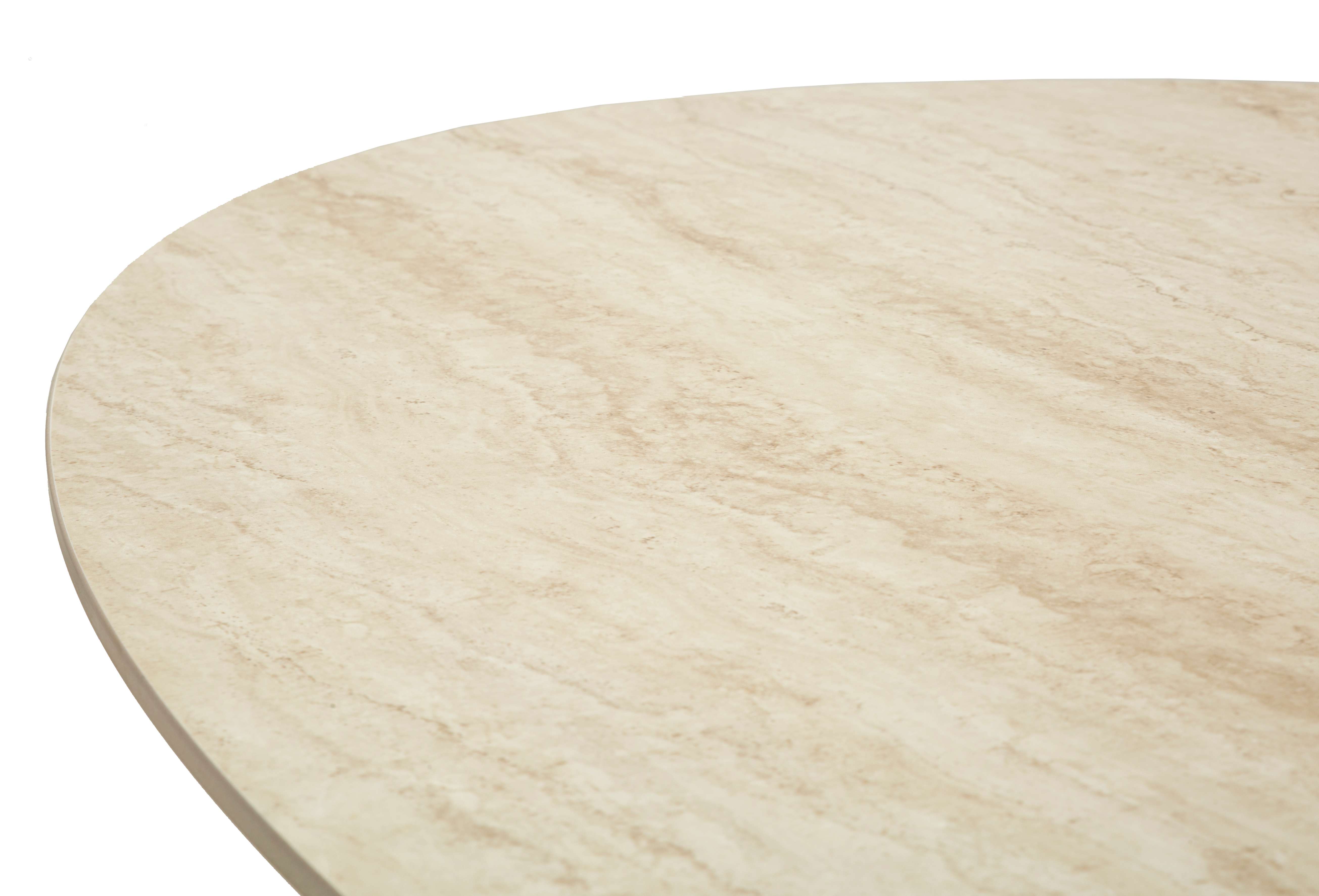 Esstisch Orion Modern 180x90 cm Oval Holzoptik und Metall