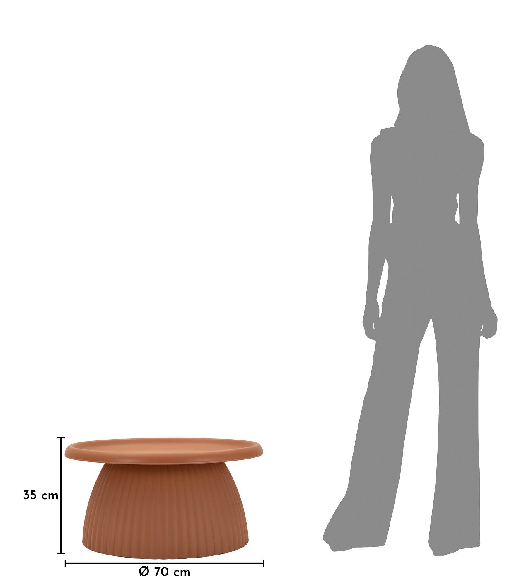 Coffee Table Ravello Design Terracotta Modern Round