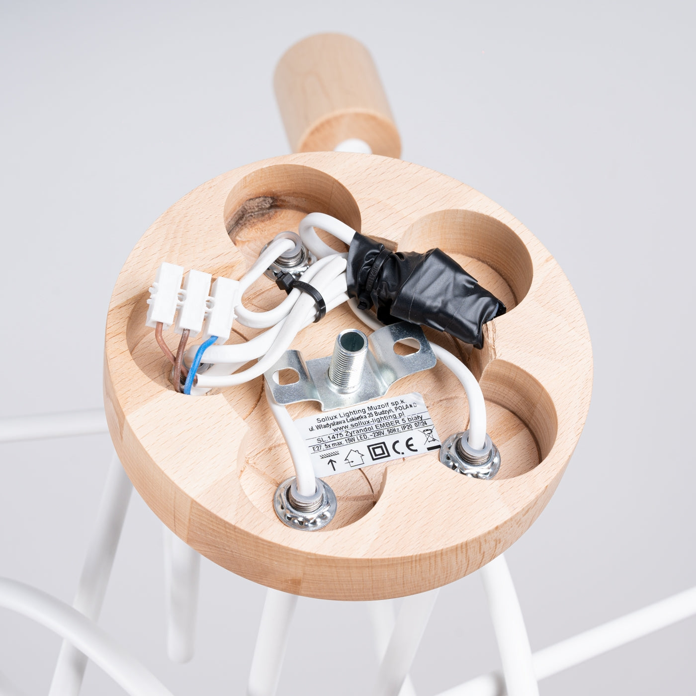 Kronleuchter EMBER 5 Weiß – Moderner Leuchter mit fünf Lichtquellen