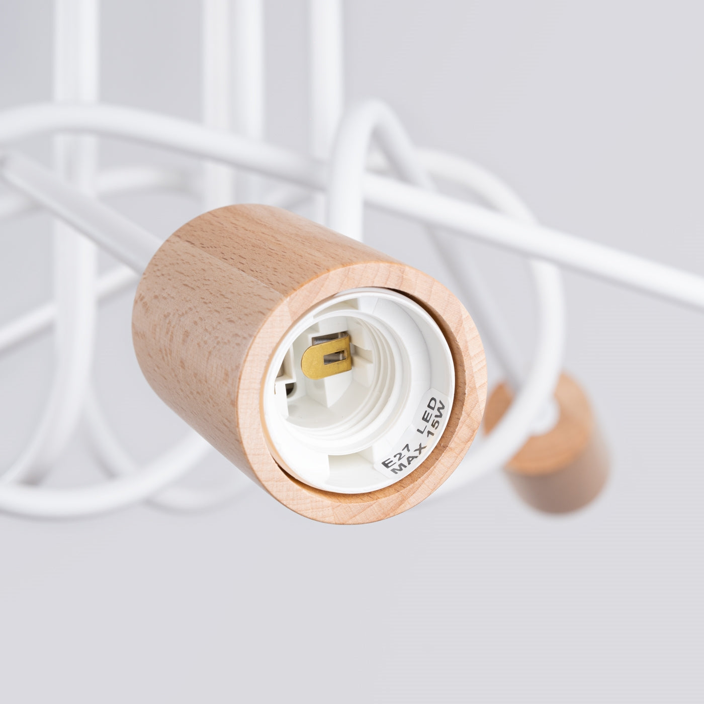 Kronleuchter EMBER 5 Weiß – Moderner Leuchter mit fünf Lichtquellen