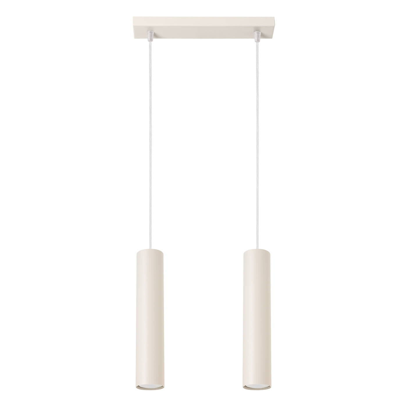 Pendelleuchte LAGOS 2 Beige – Stilvolle Hängelampe mit zwei Lichtquellen
