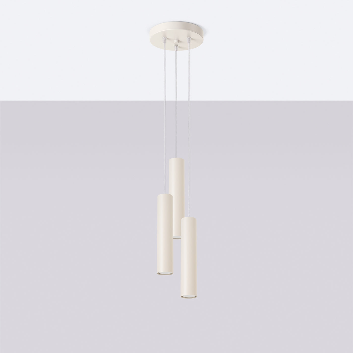 Pendelleuchte LAGOS 3P Beige – Elegante Hängeleuchte für stilvolle Innenräume