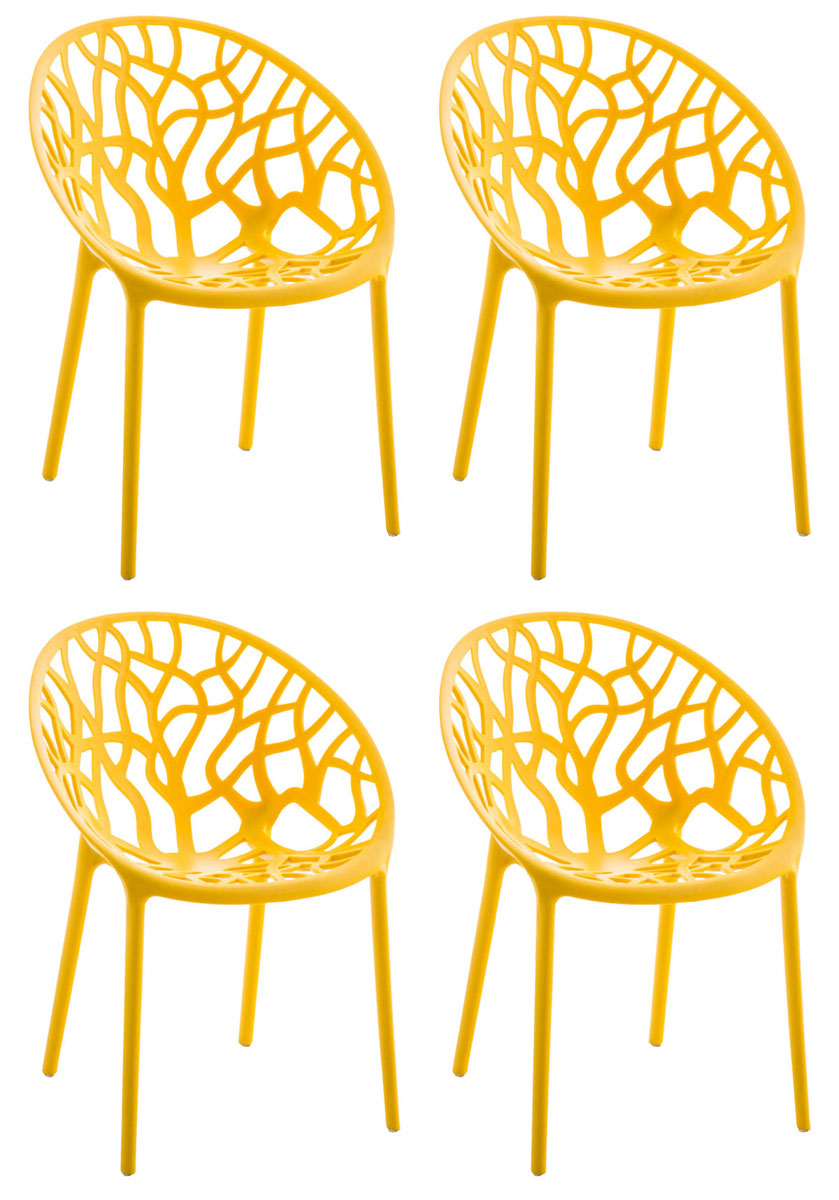 4er Set Stapelbare Gartenstühle Hope