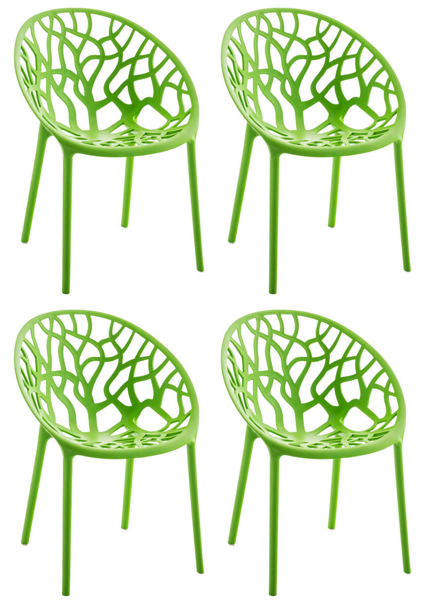 4er Set Stapelbare Gartenstühle Hope
