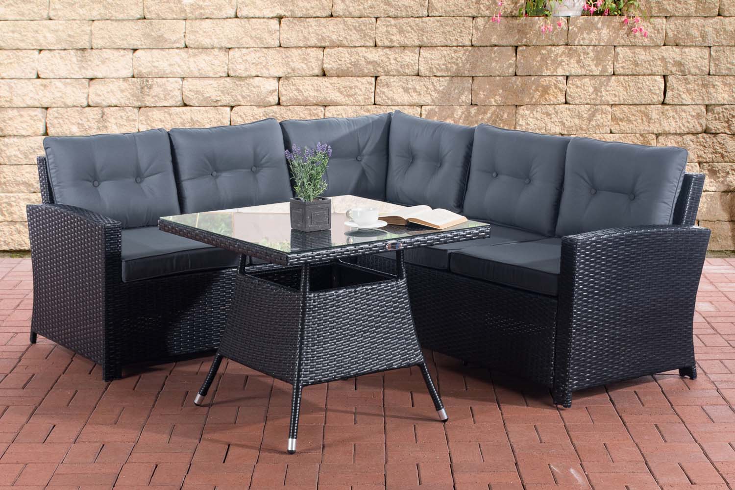 Polyrattan Gartengarnitur Sierra