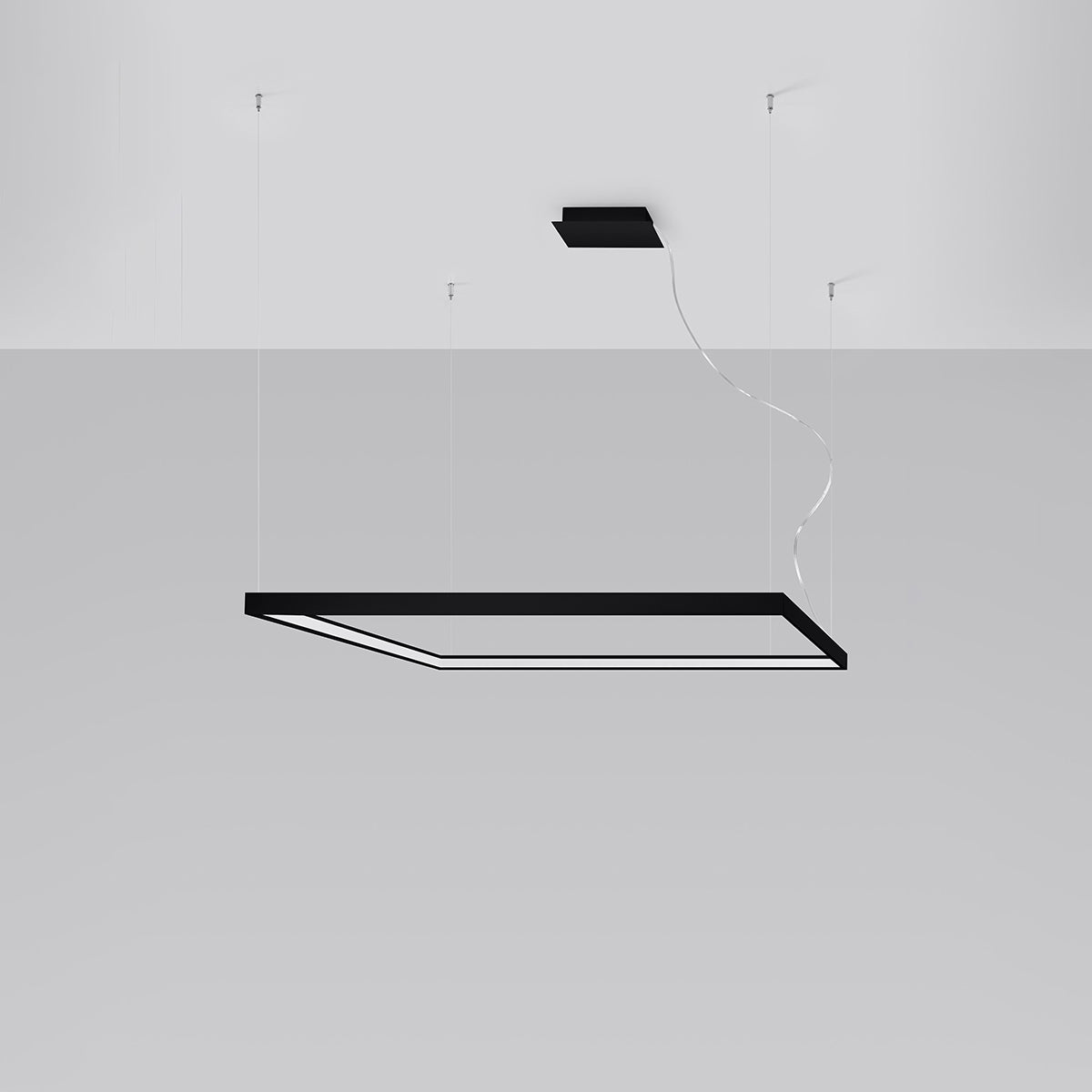 Kronleuchter NELYA L schwarz 3000K