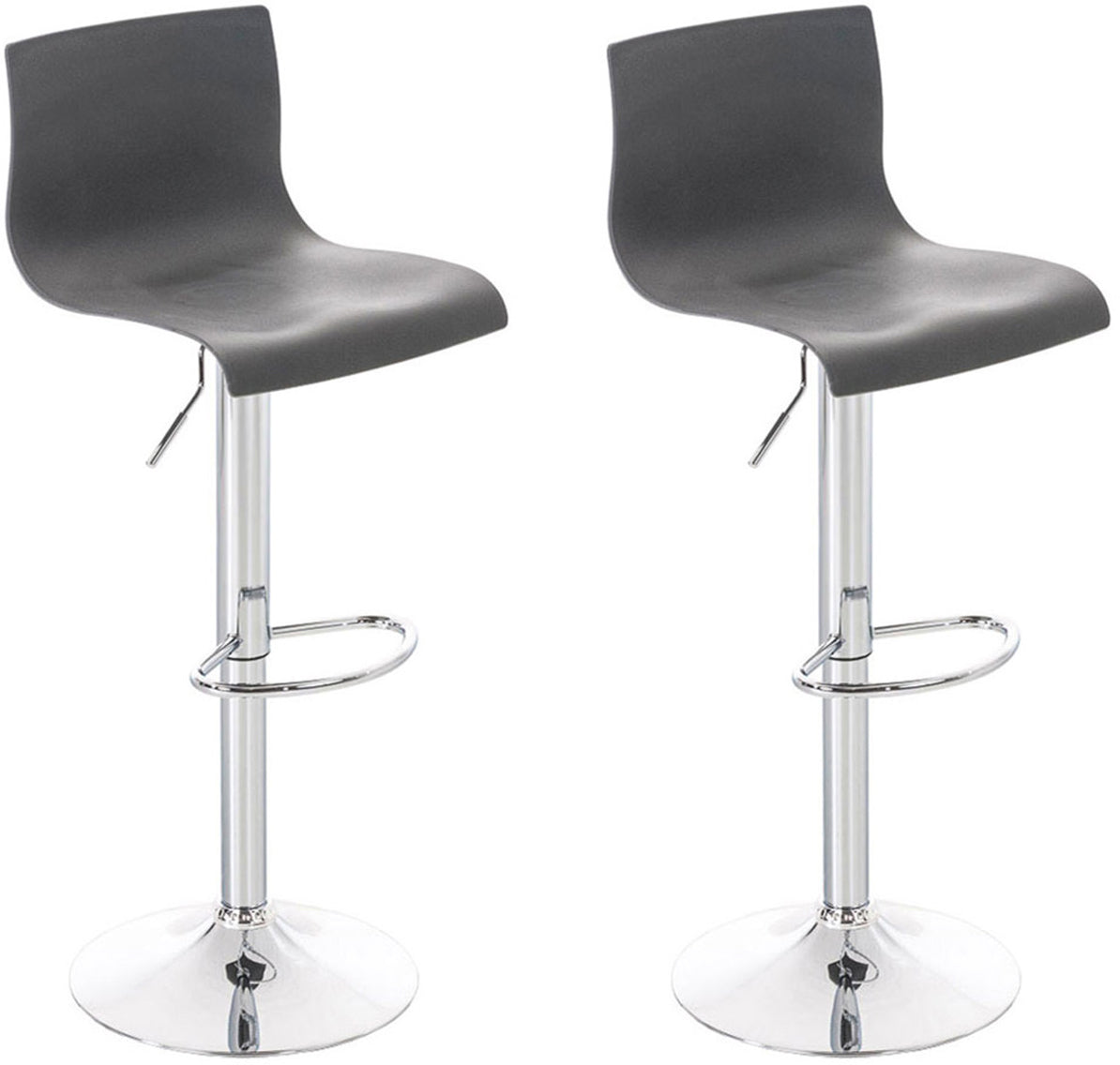 Set van 2 barkrukken Hover kunststof