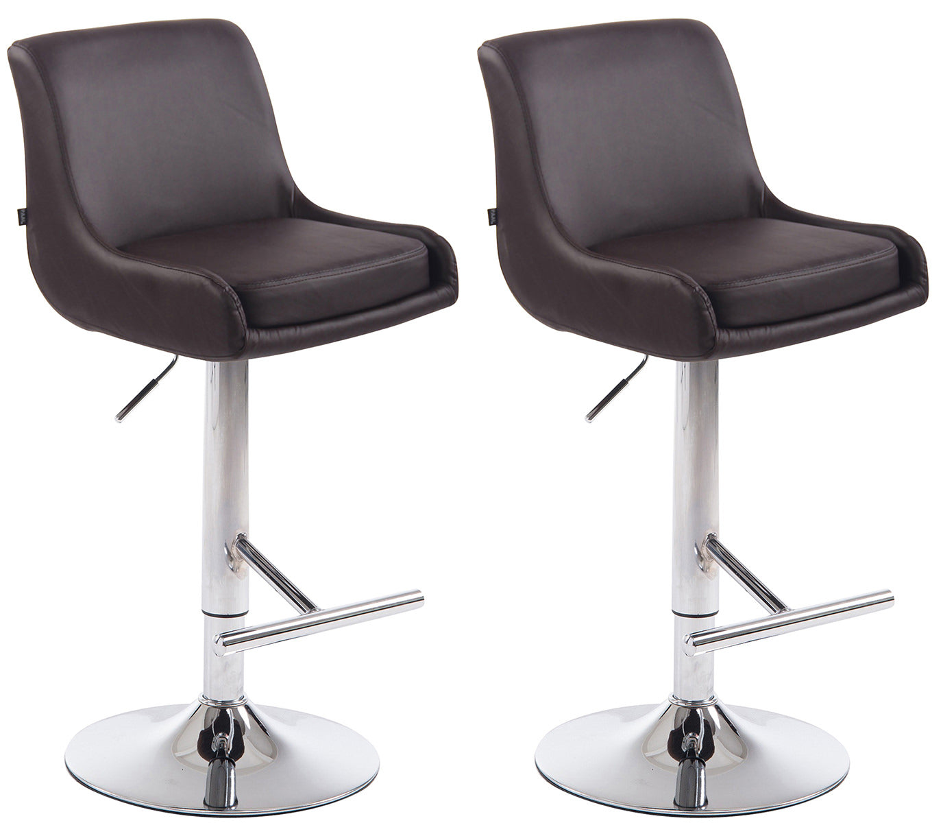 2er Set Barhocker Club Kunstleder