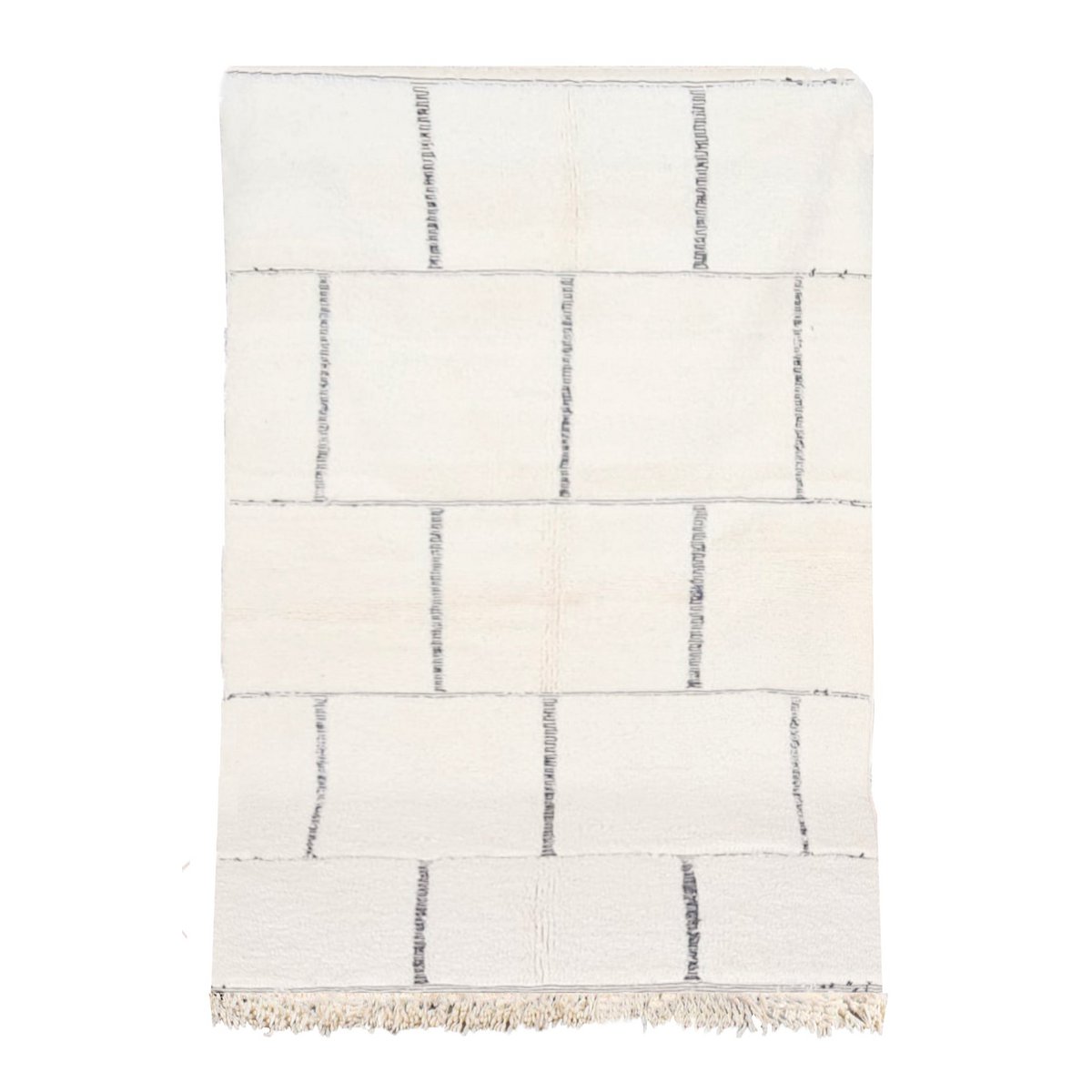 Berberteppich Beni Ouarain reine Wolle 153 x 263 cm