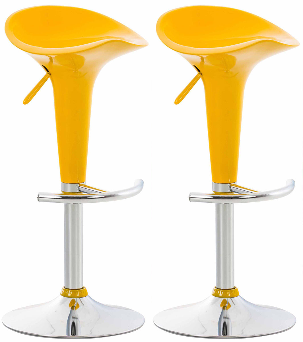 Set of 2 bar stools Saddle