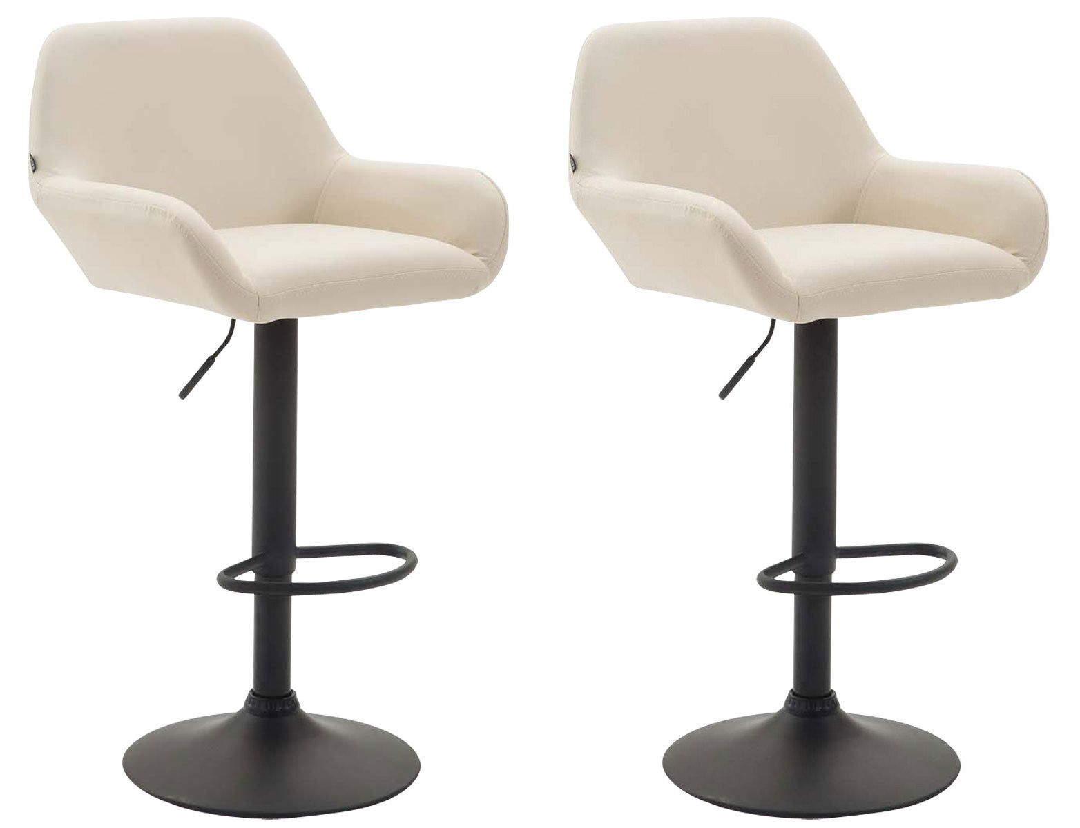 Set of 2 bar stools Braga faux leather