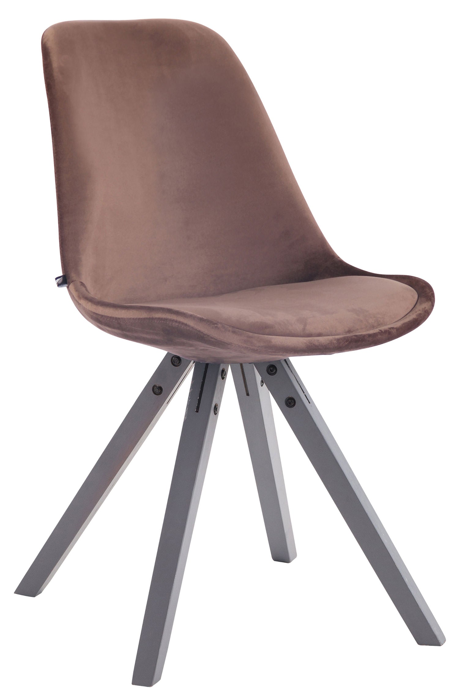 Toulouse velvet square visitor chair