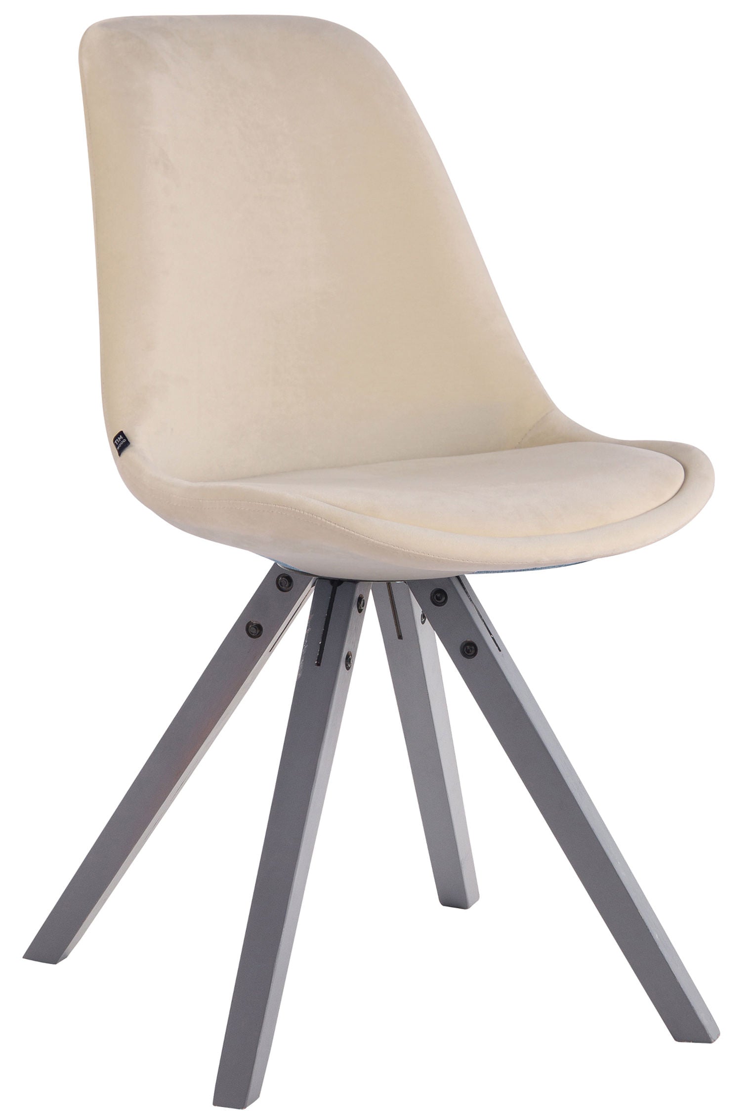 Toulouse velvet square visitor chair