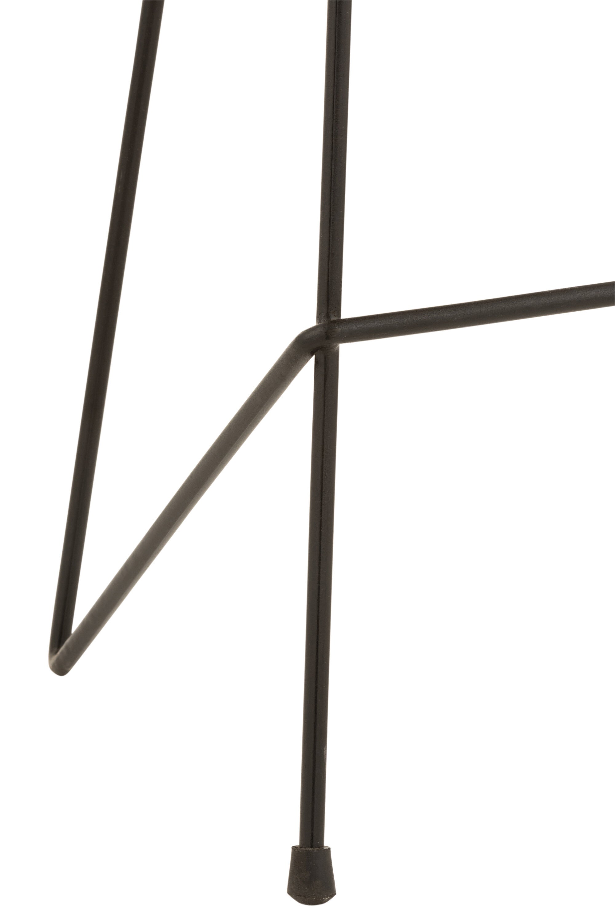 2er Set Naturell Barstühle - Robustes Teakholz trifft auf kühles Metall