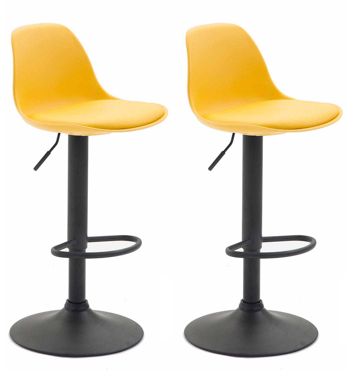 Set of 2 bar stools Kiel plastic