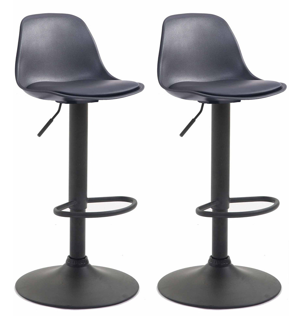Set van 2 barkrukken Kiel kunststof