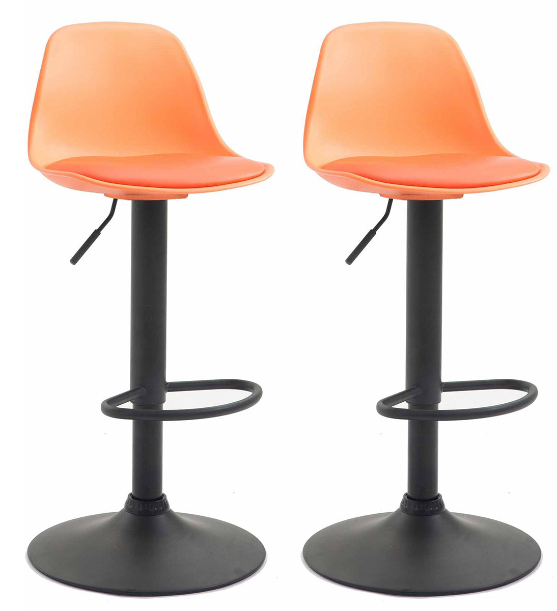 Set van 2 barkrukken Kiel kunststof