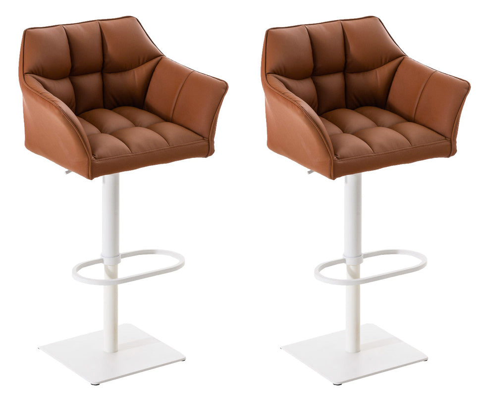 Set van 2 barkrukken Damaso kunstleer