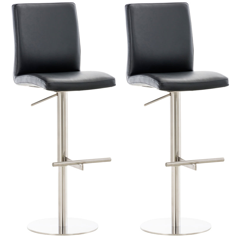 Set of 2 Cadiz bar stools with faux leather cover