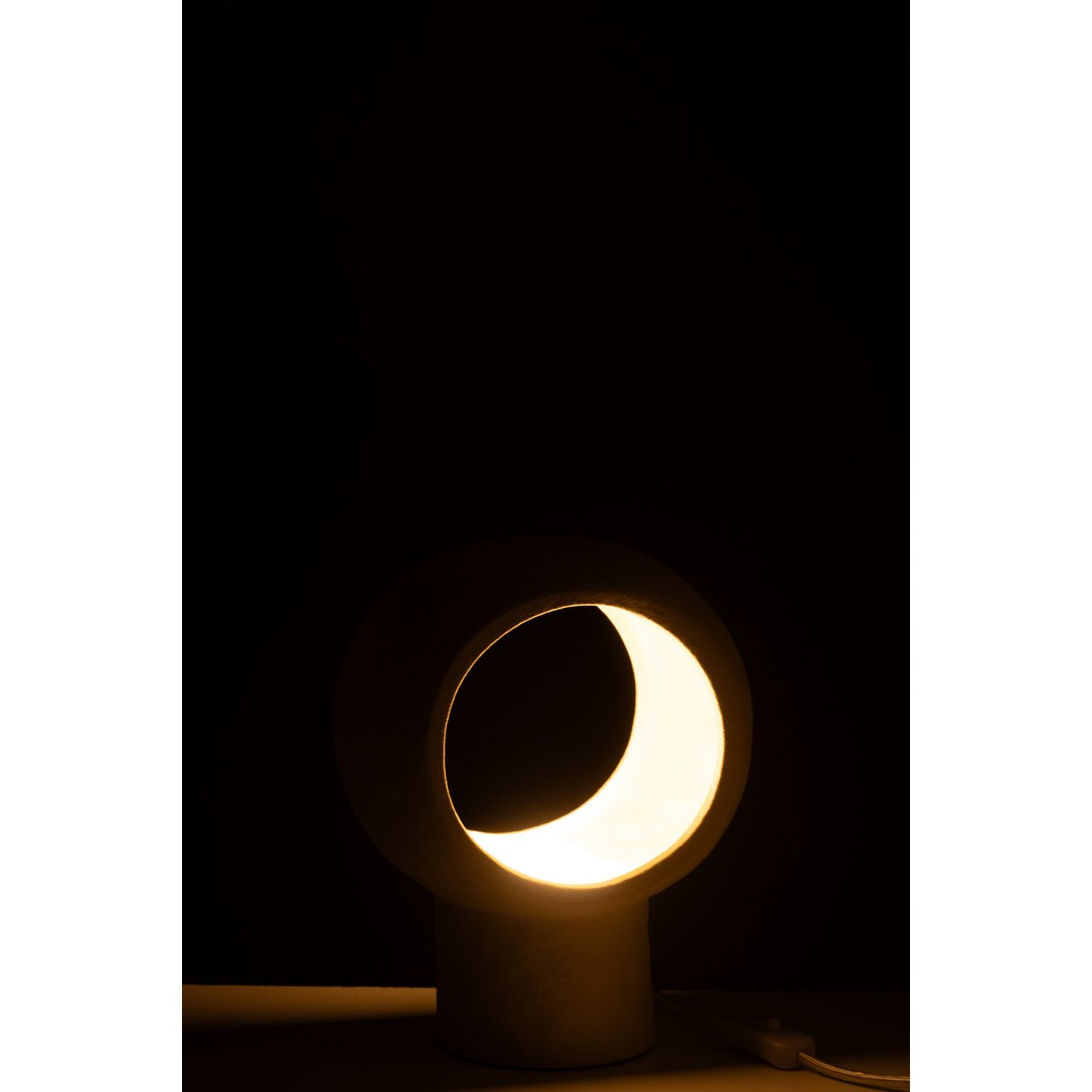 Tischlampe Lumo Circle Beige