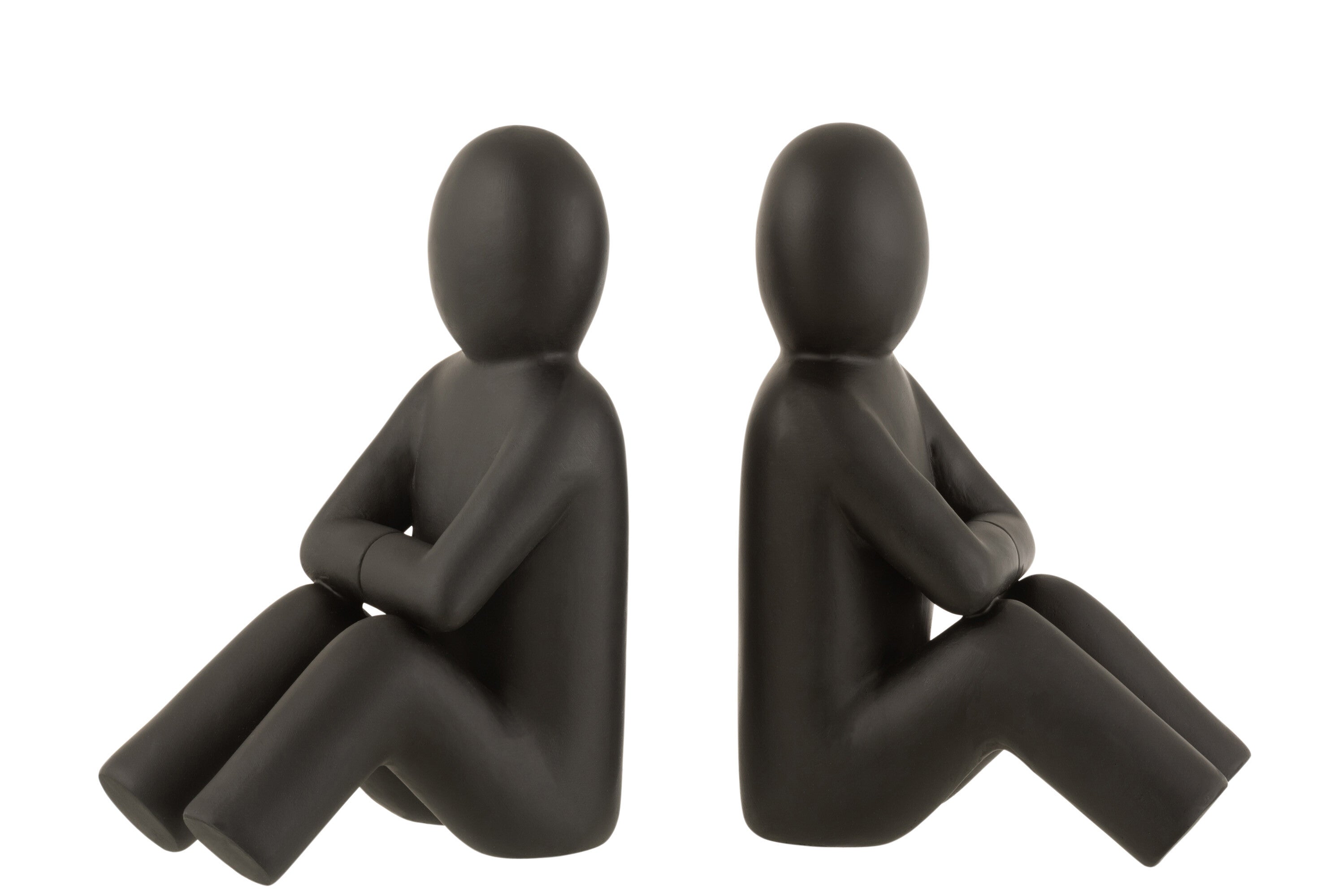 Exklusives 2er-Set Bücherstützen P'tit Maurice in Mattschwarz