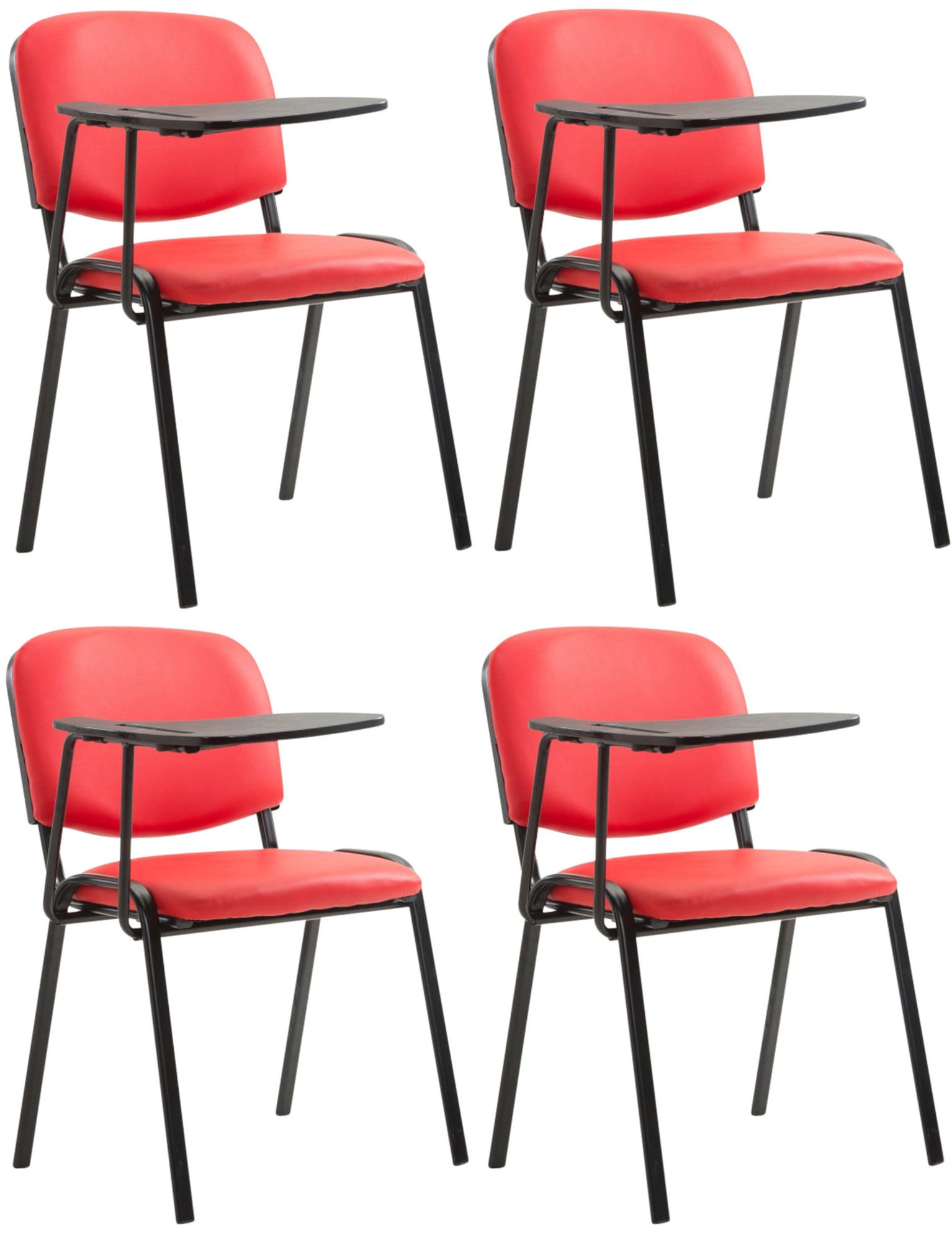 4er Set Stühle Ken mit Klapptisch Kunstleder