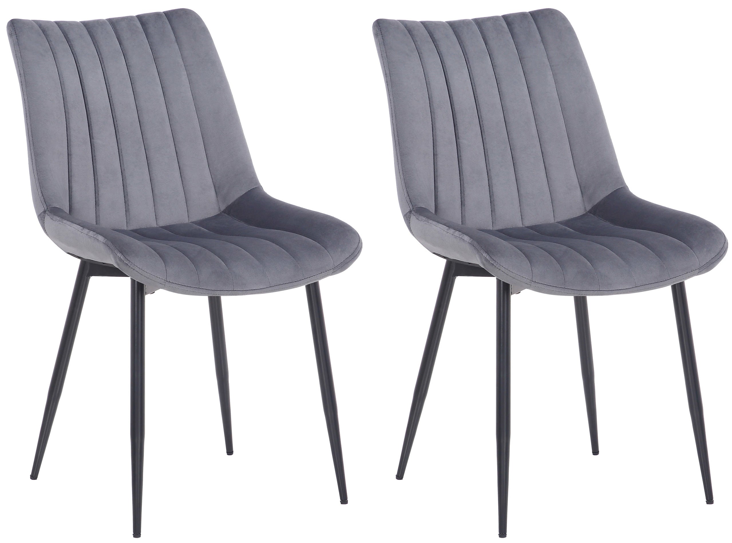 Set of 2 Rahden velvet chairs