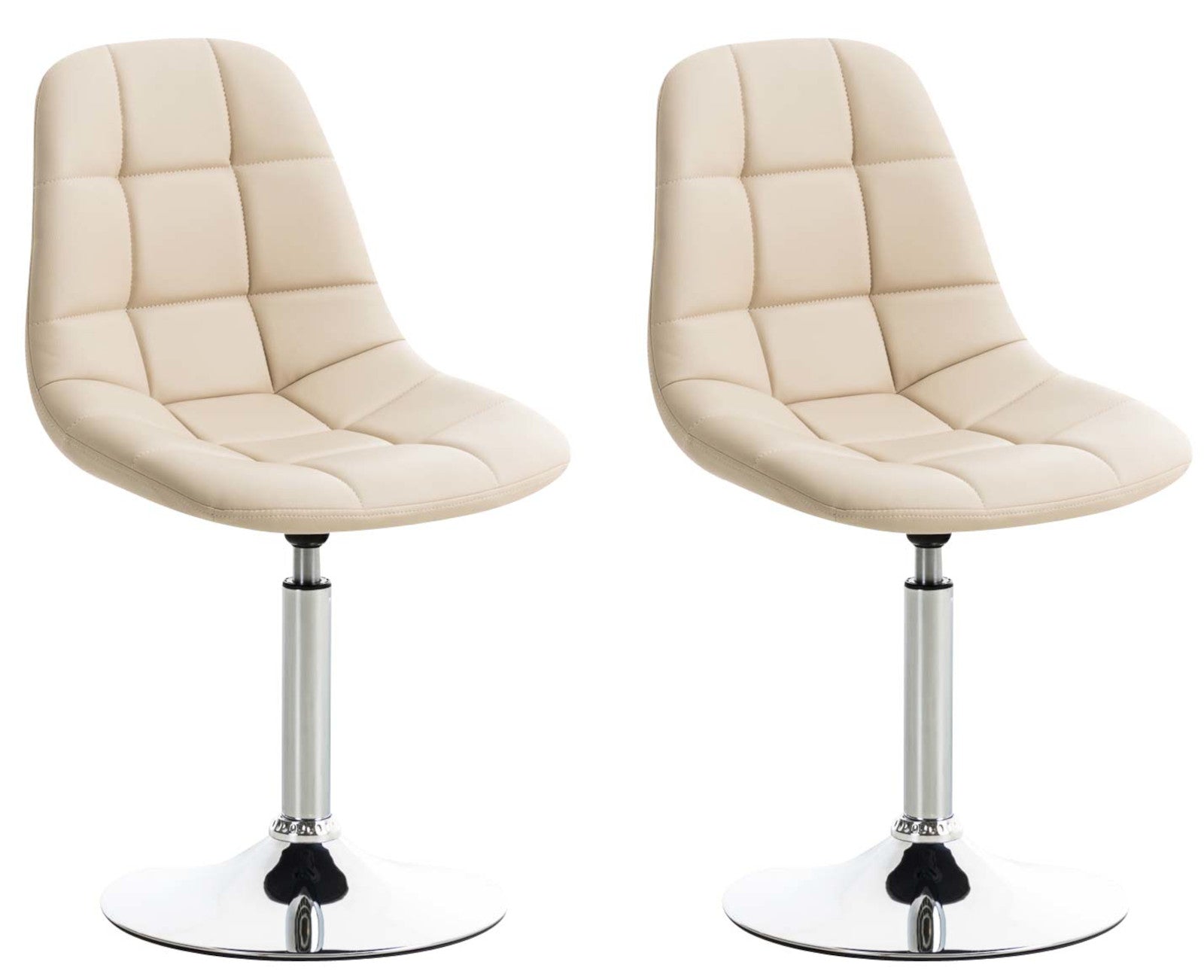 Set van 2 stoelen Emil kunstleer