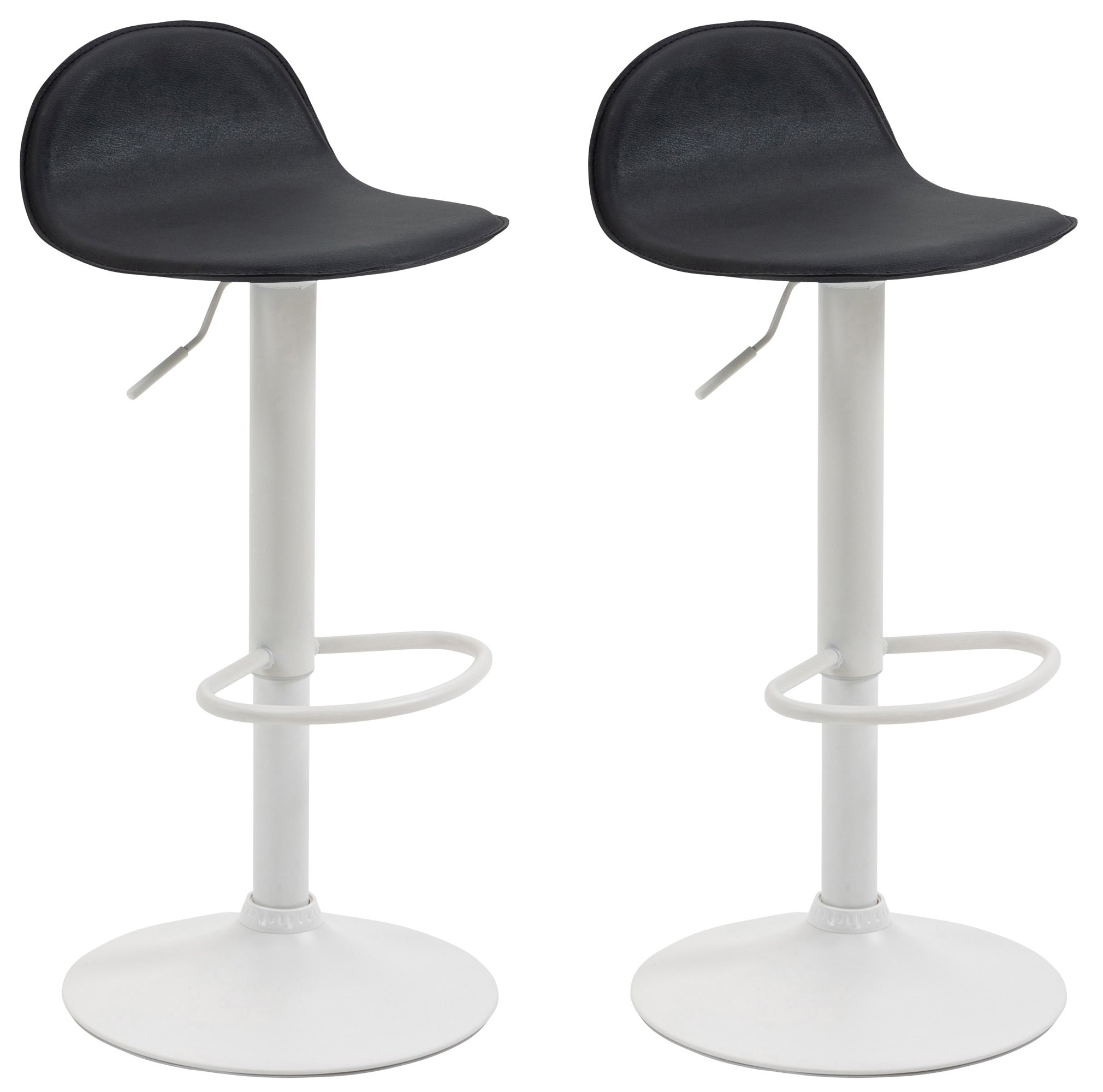 Set van 2 barkrukken Lana V2 kunstleer