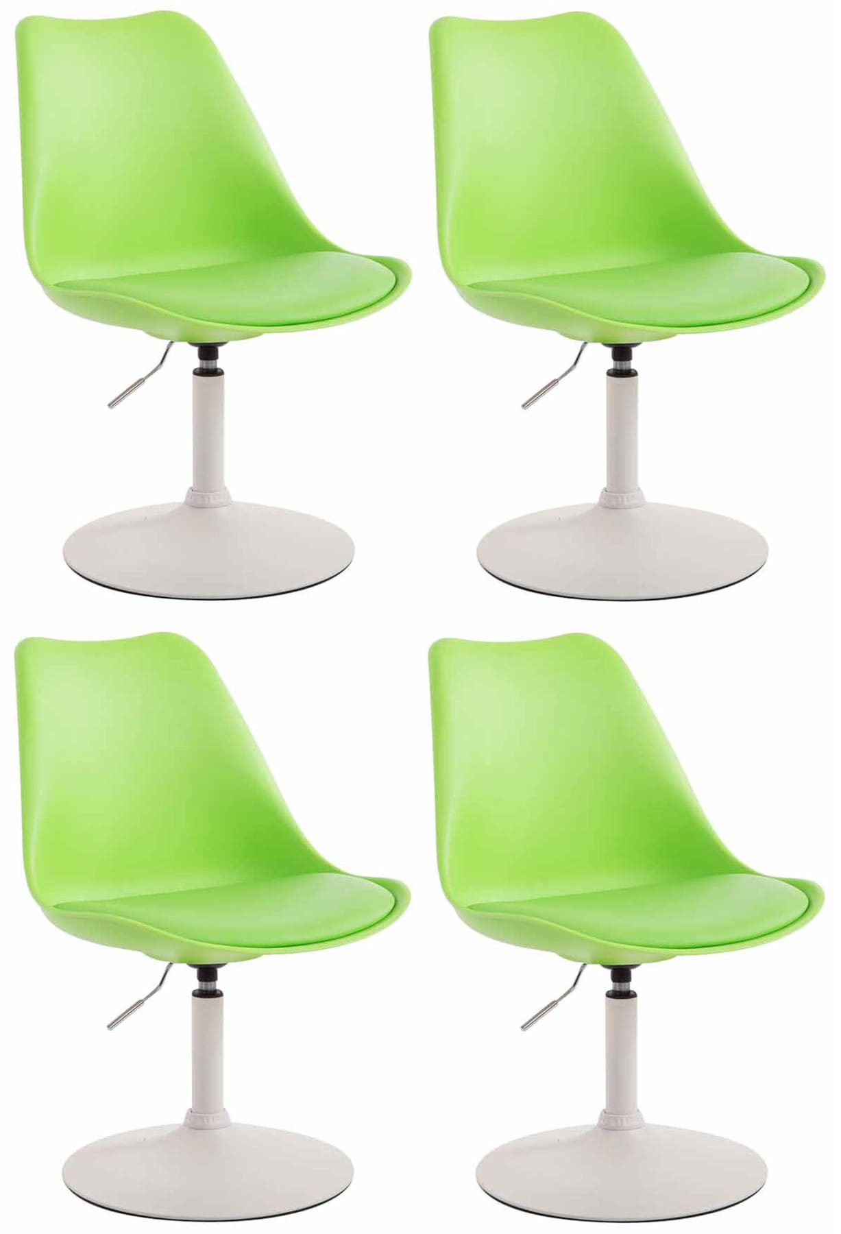 Set van 4 Maverick kunststof eetkamerstoelen