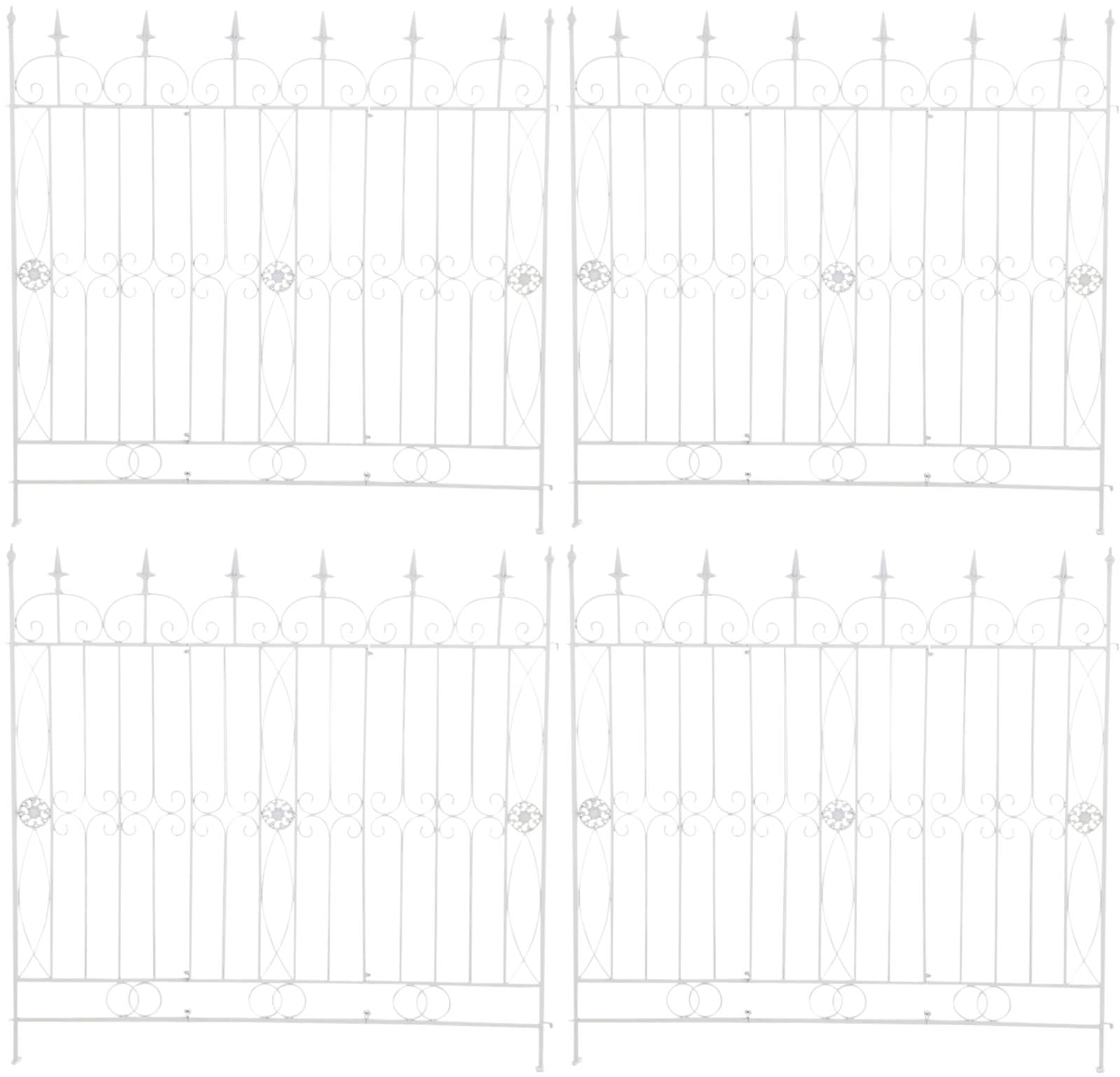 4er Set Gartenzäune Mangold